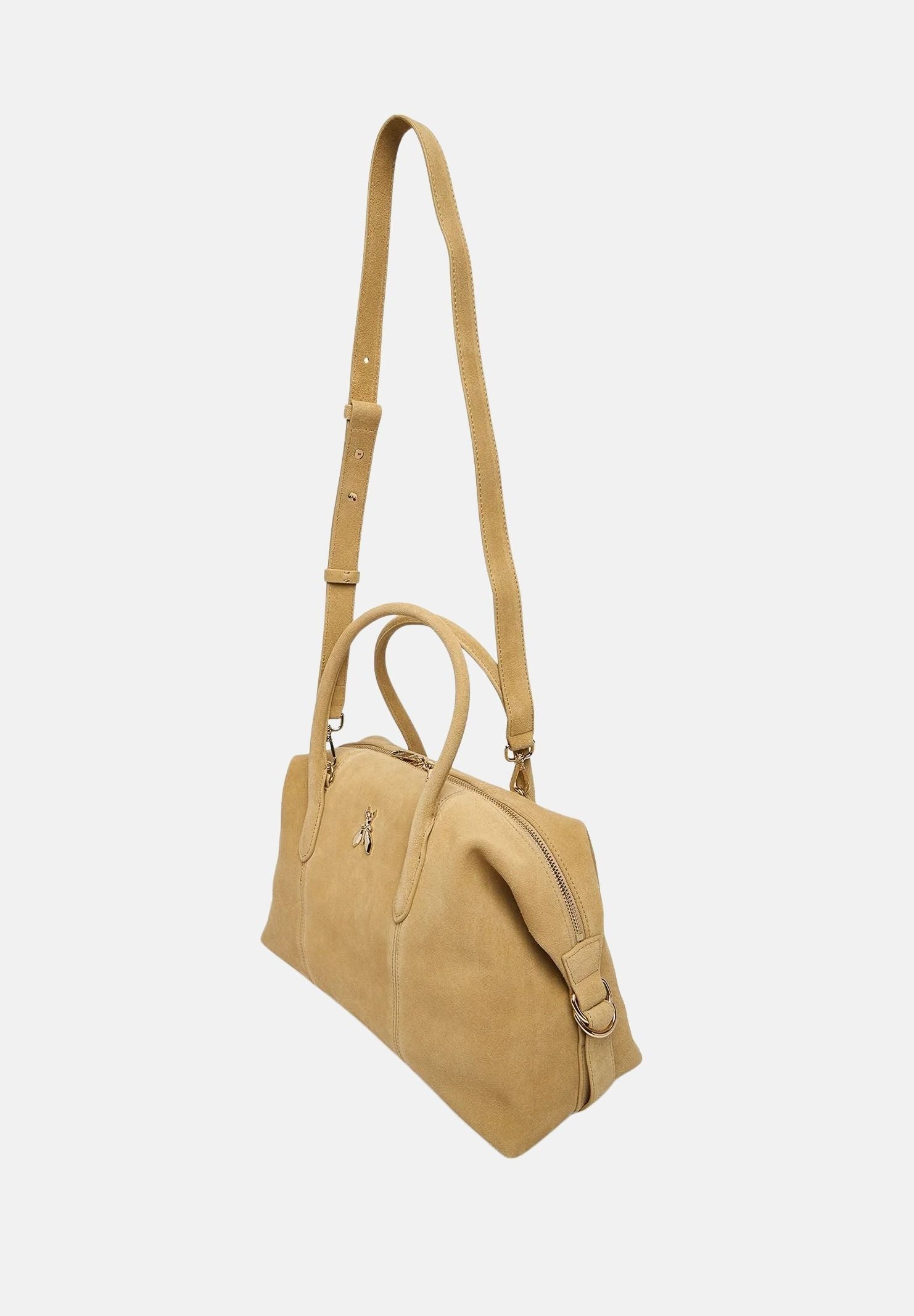 PATRIZIA PEPE Shopper New Business in suede beige da donna 2B0145L152 B880 PATRIZIA PEPE