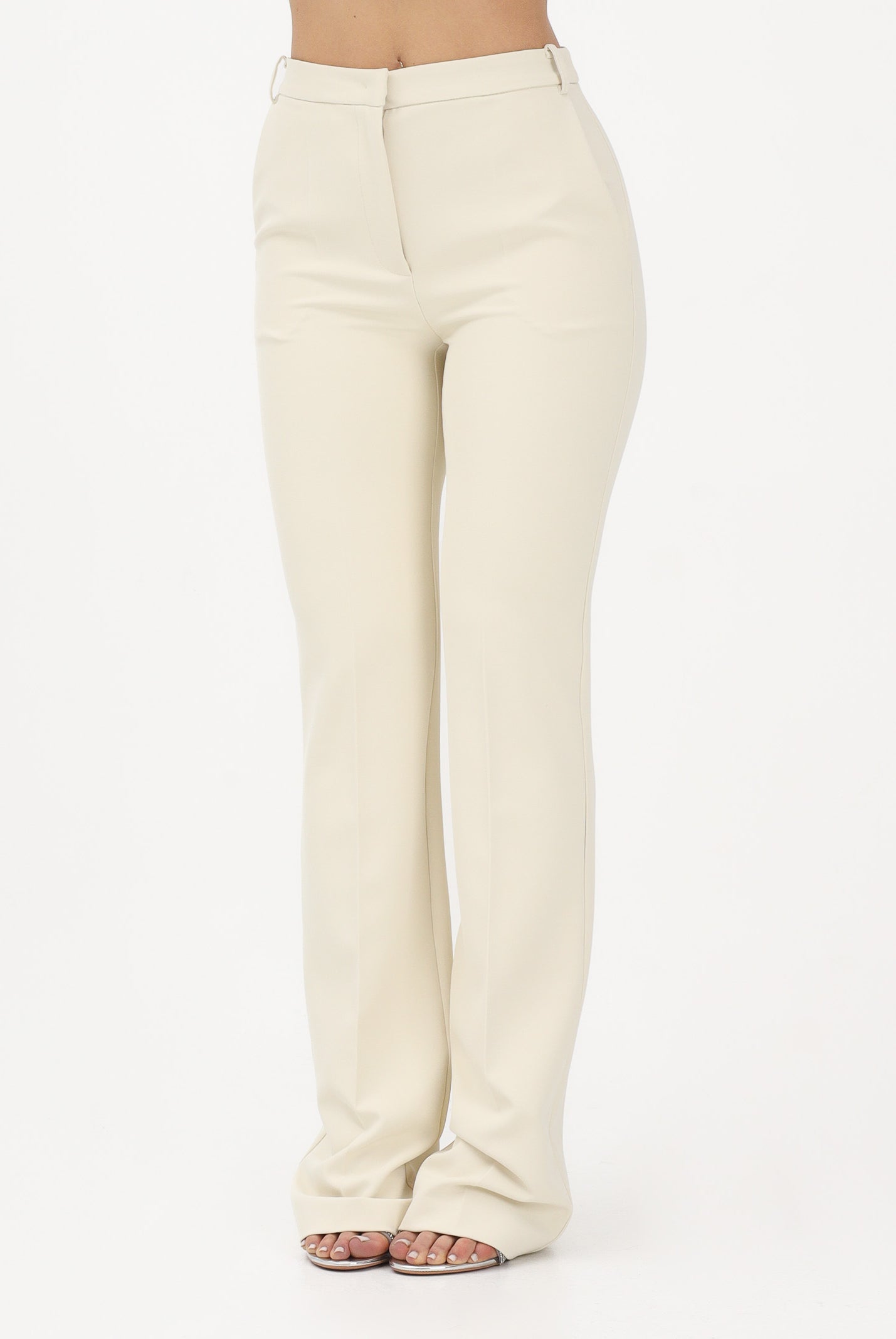 PATRIZIA PEPE Pantalone elegante crema da donna 2P1745A737 W418 PATRIZIA PEPE