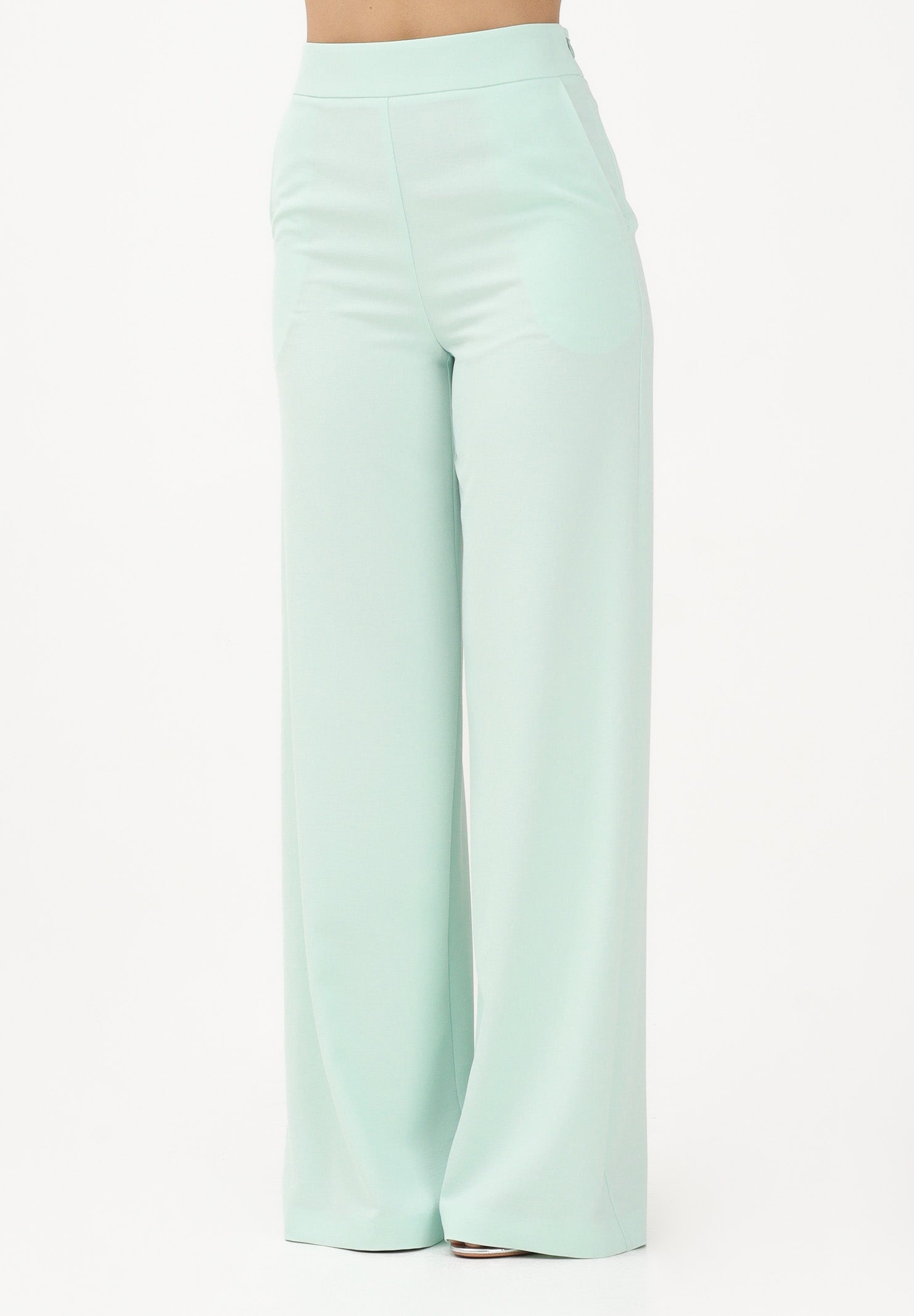 PATRIZIA PEPE Pantalone elegante verde menta da donna 2P1776A411 G632 PATRIZIA PEPE