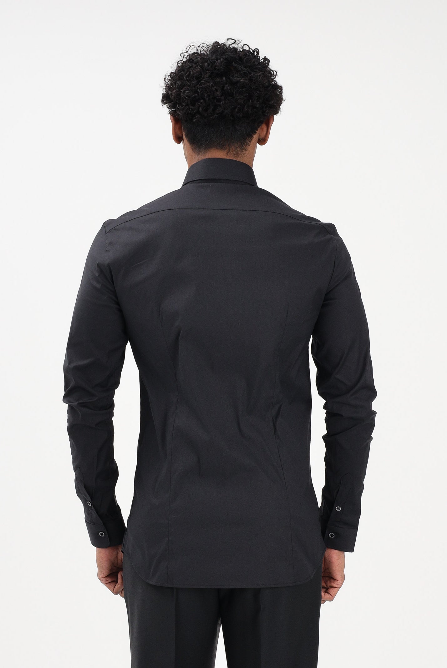 PATRIZIA PEPE Camicia a manica lunga nera da uomo 5C0055A01 K102 PATRIZIA PEPE