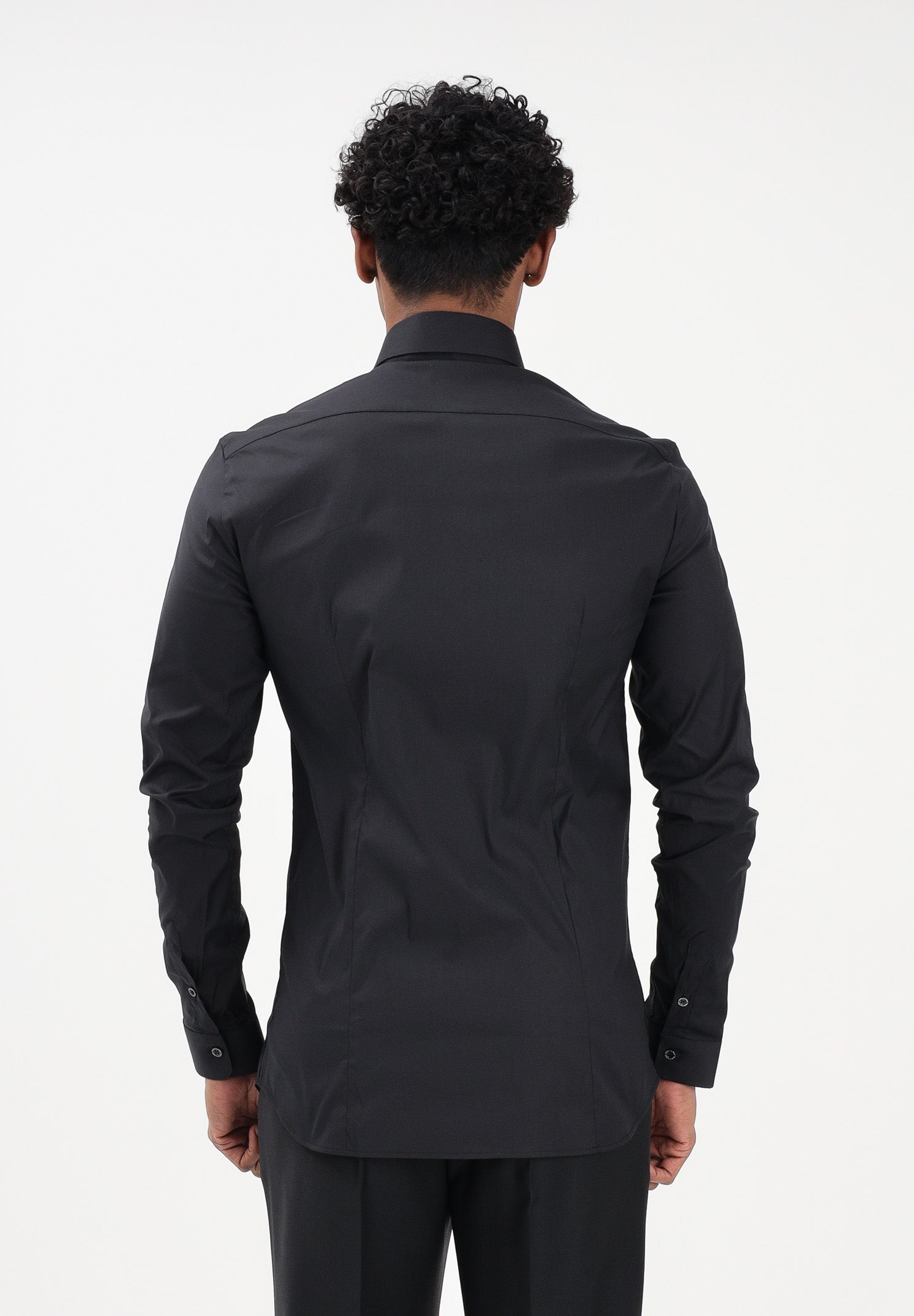 PATRIZIA PEPE Camicia a manica lunga nera da uomo 5C0055A01 K102 PATRIZIA PEPE
