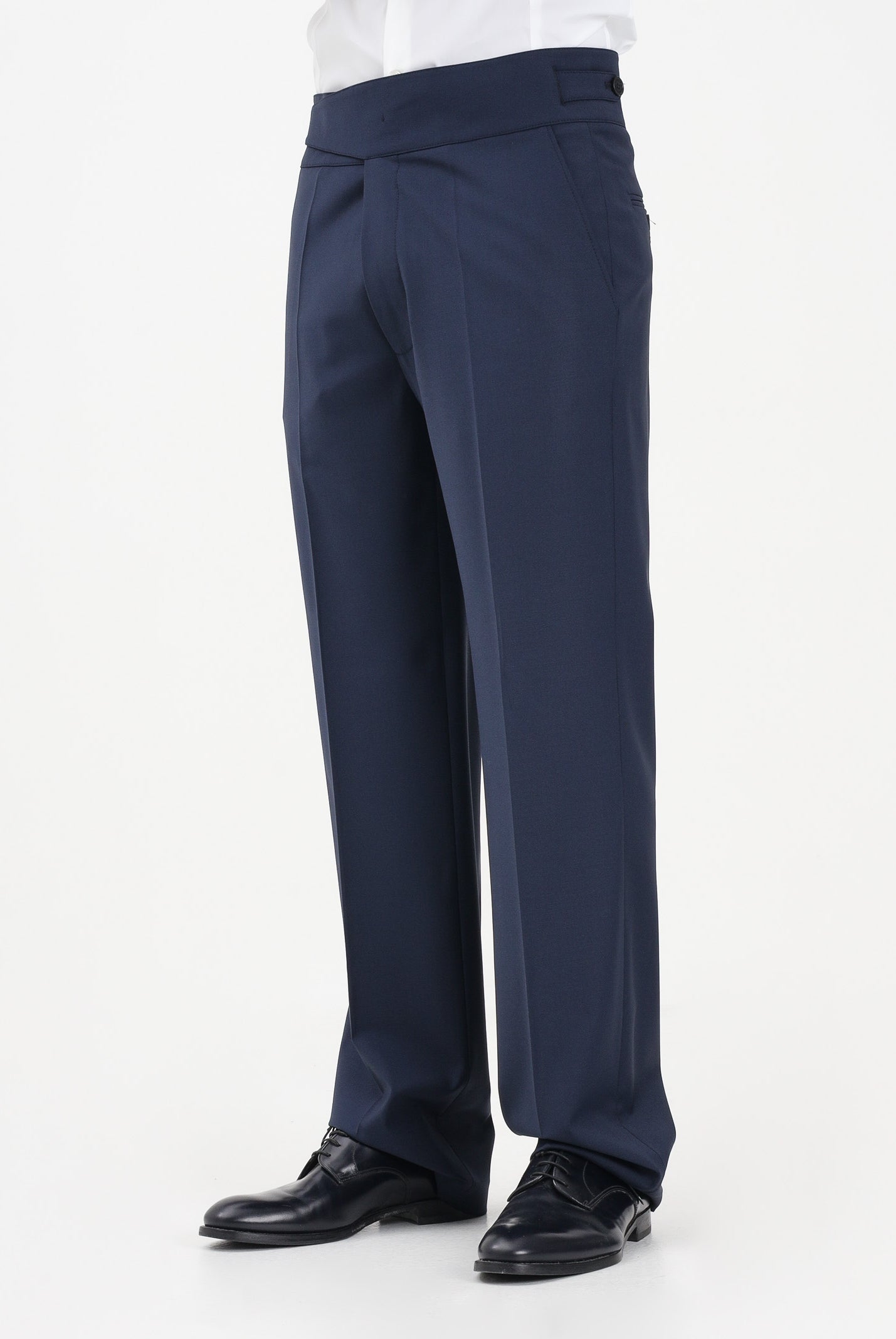 PATRIZIA PEPE Pantalone elegante blu da uomo con cintura alta 5P0557A1WK C166 PATRIZIA PEPE
