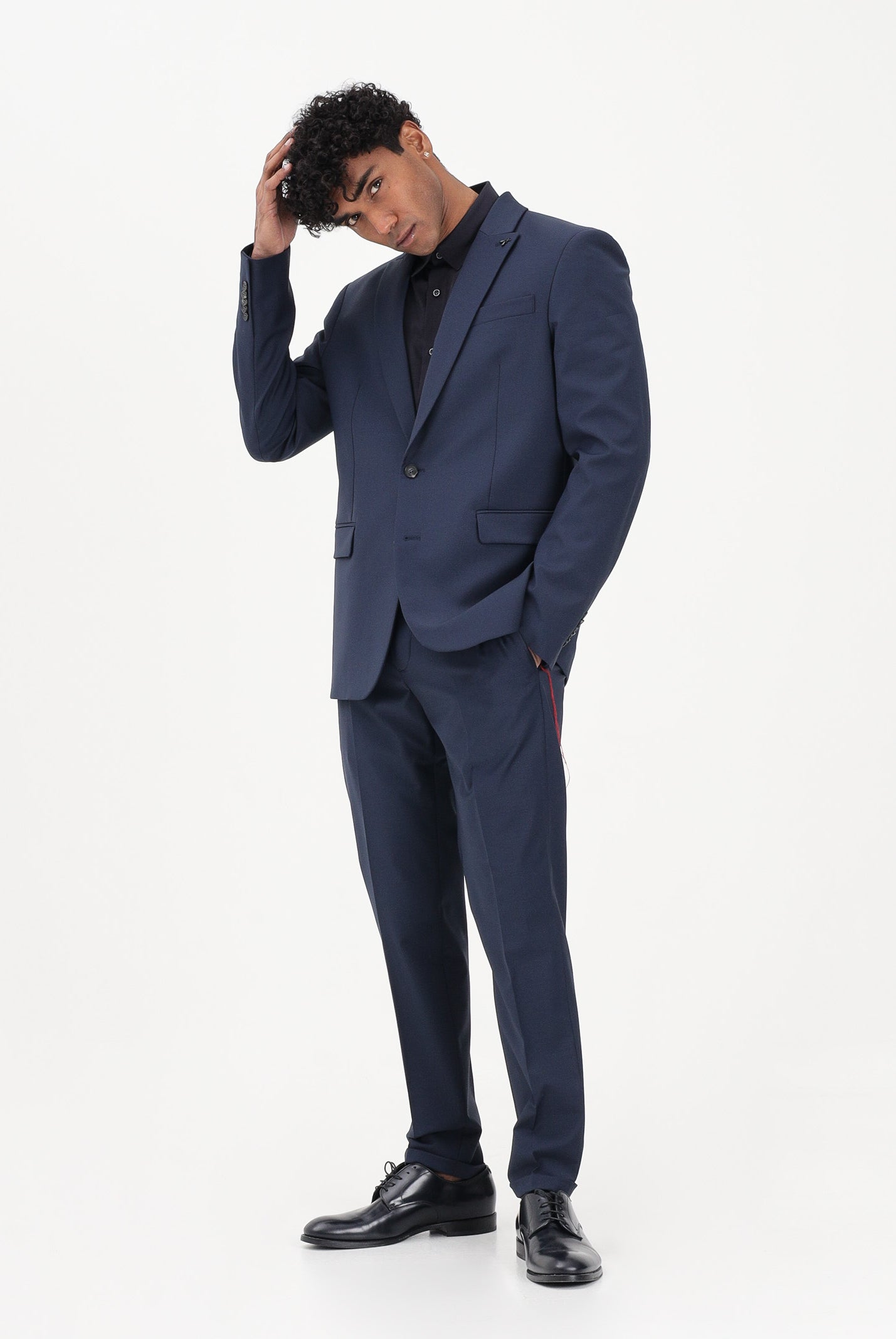 PATRIZIA PEPE Pantalone elegante blu da uomo 5PA429A1WK C166 PATRIZIA PEPE
