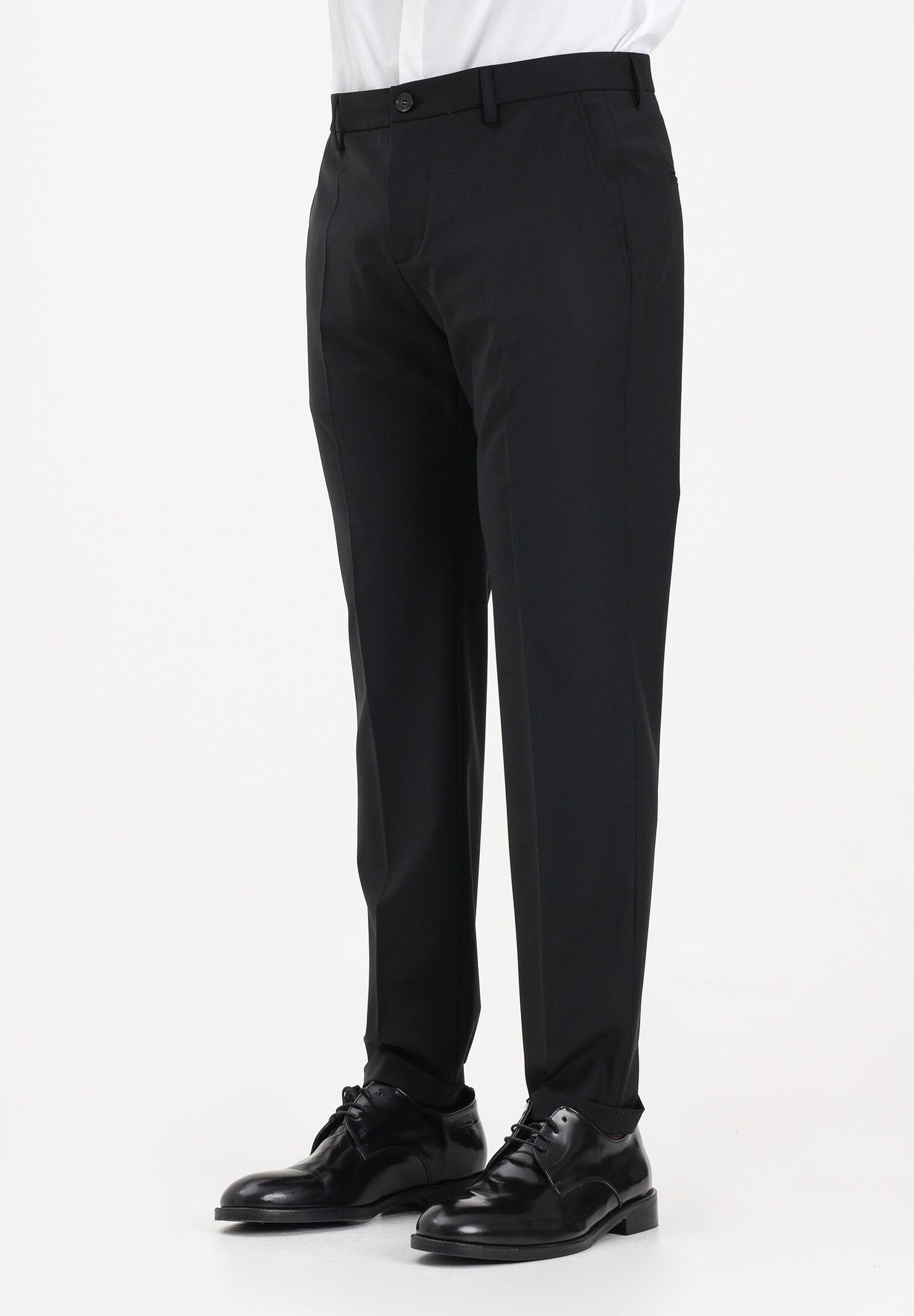 PATRIZIA PEPE Pantalone elegante nero da uomo 5PA429A1WK K102 PATRIZIA PEPE