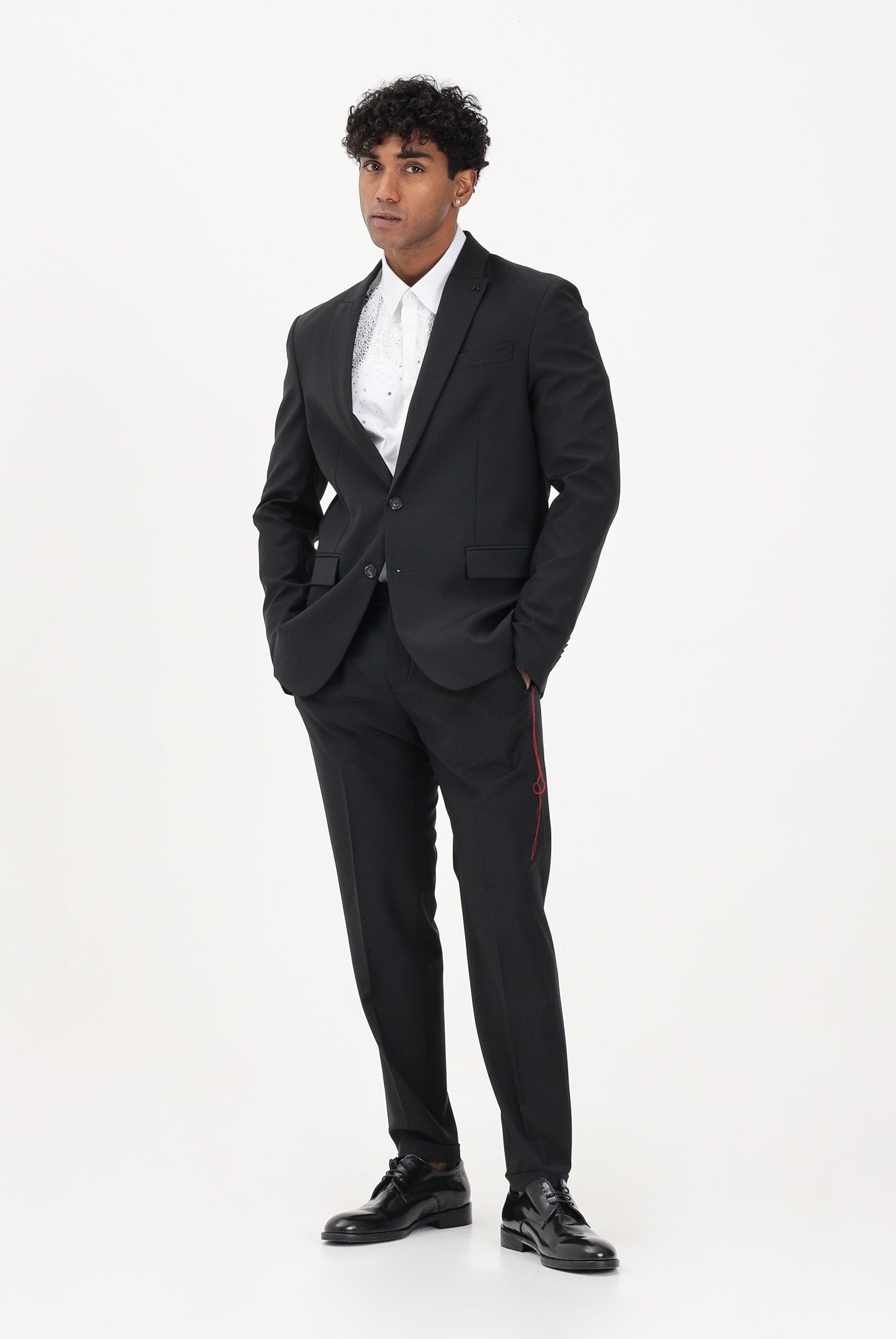 PATRIZIA PEPE Pantalone elegante nero da uomo 5PA429A1WK K102 PATRIZIA PEPE