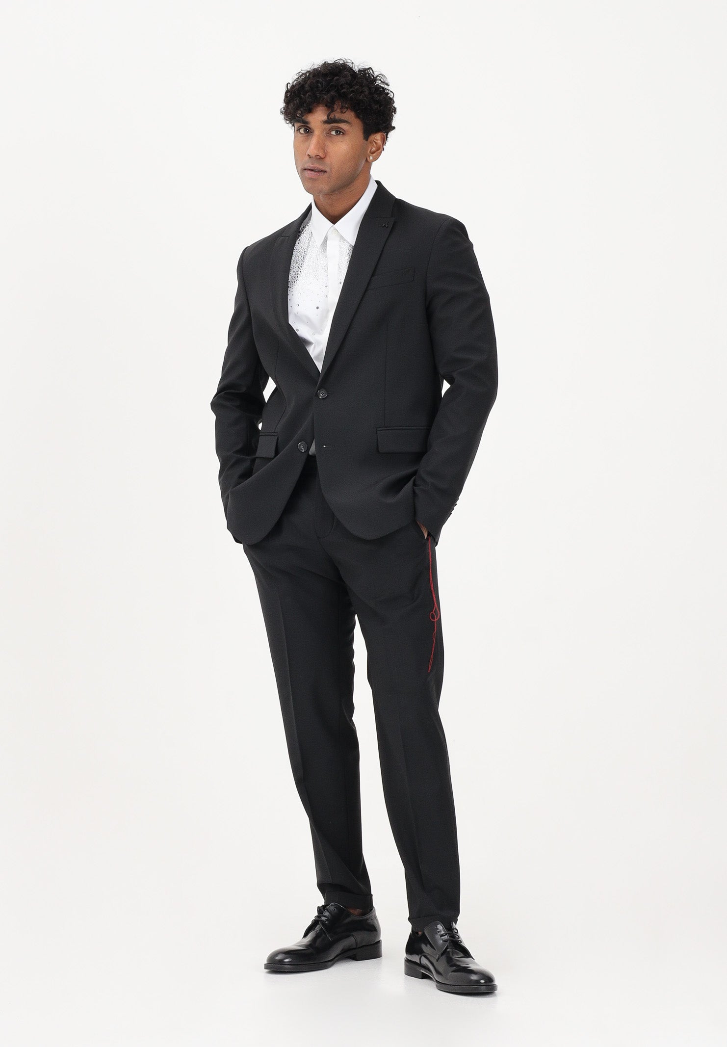 PATRIZIA PEPE Pantalone elegante nero da uomo 5PA429A1WK K102 PATRIZIA PEPE