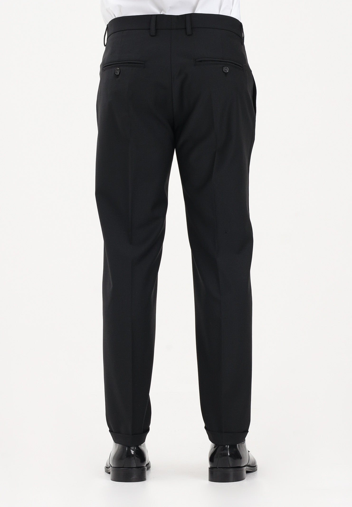 PATRIZIA PEPE Pantalone elegante nero da uomo 5PA429A1WK K102 PATRIZIA PEPE