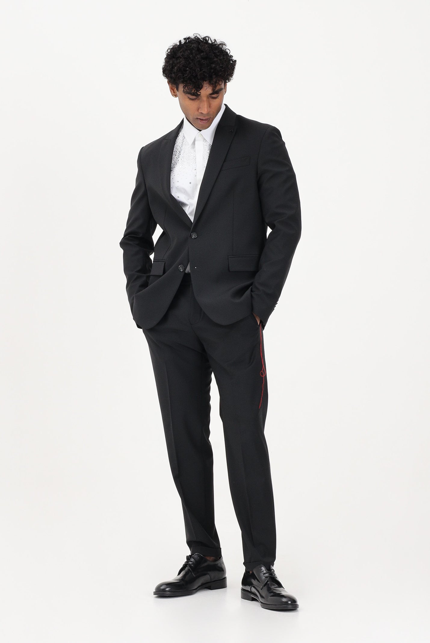 PATRIZIA PEPE Pantalone elegante nero da uomo 5PA429A1WK K102 PATRIZIA PEPE