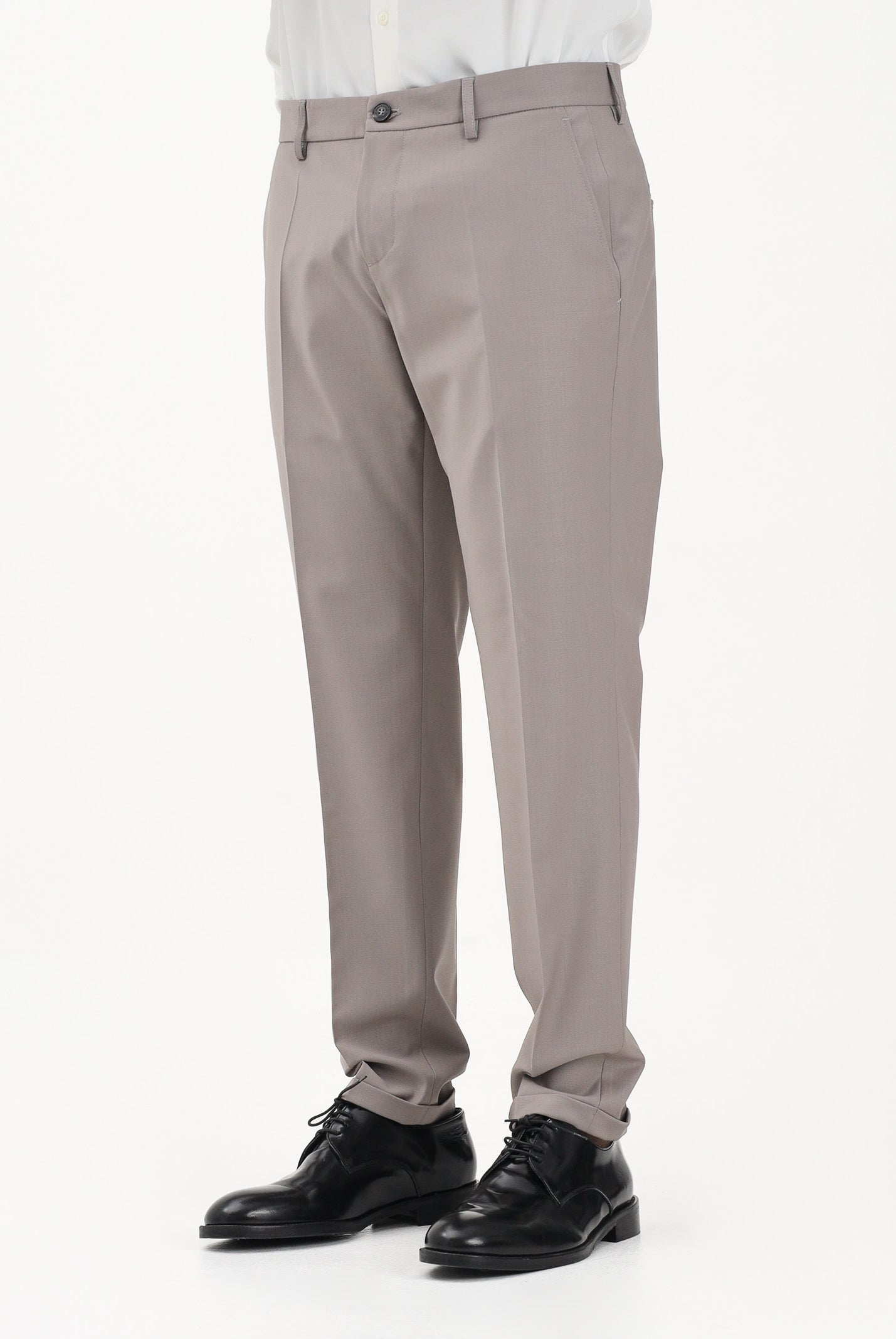 PATRIZIA PEPE Pantalone elegante fango da uomo 5PA429A1WK S184 PATRIZIA PEPE