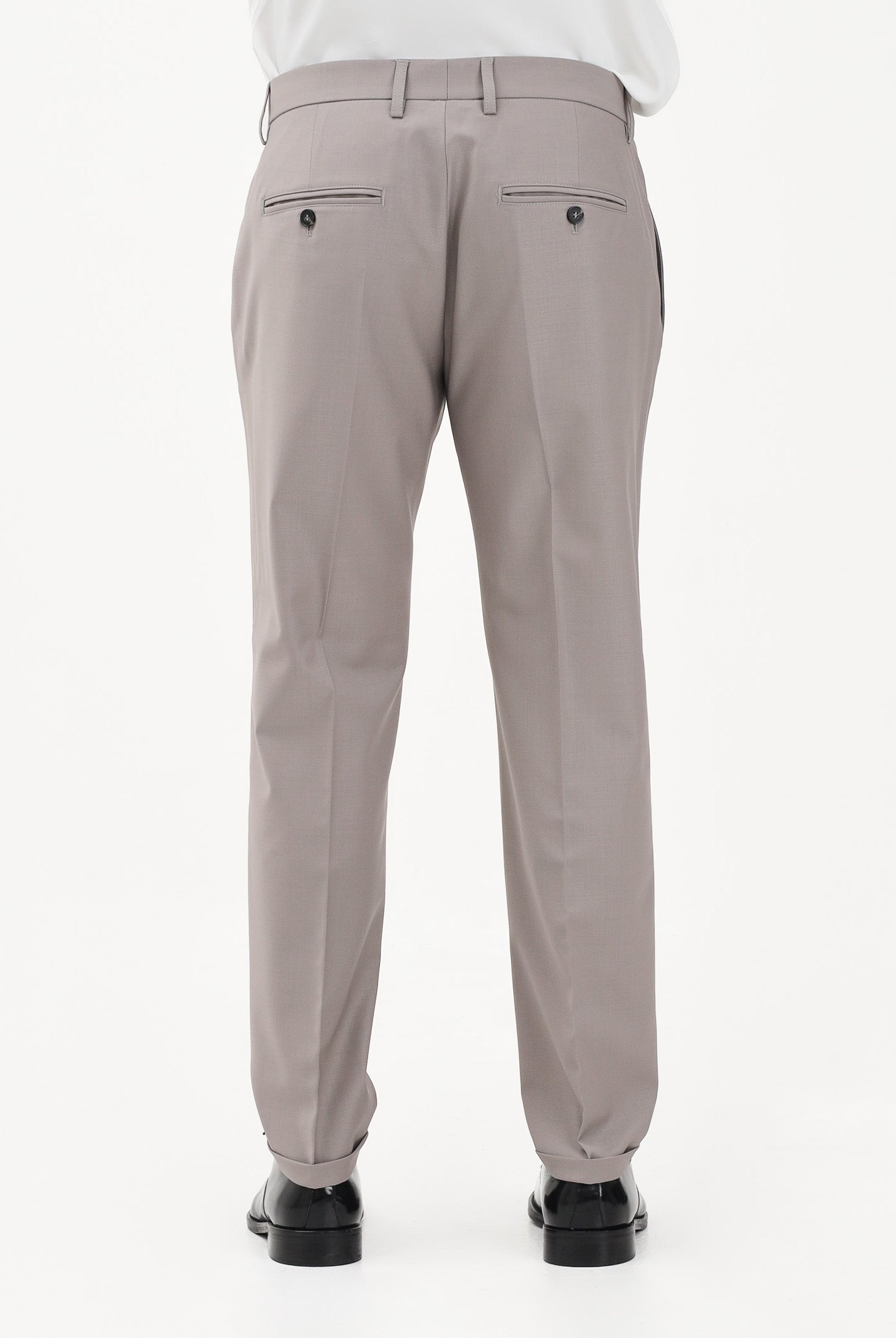 PATRIZIA PEPE Pantalone elegante fango da uomo 5PA429A1WK S184 PATRIZIA PEPE