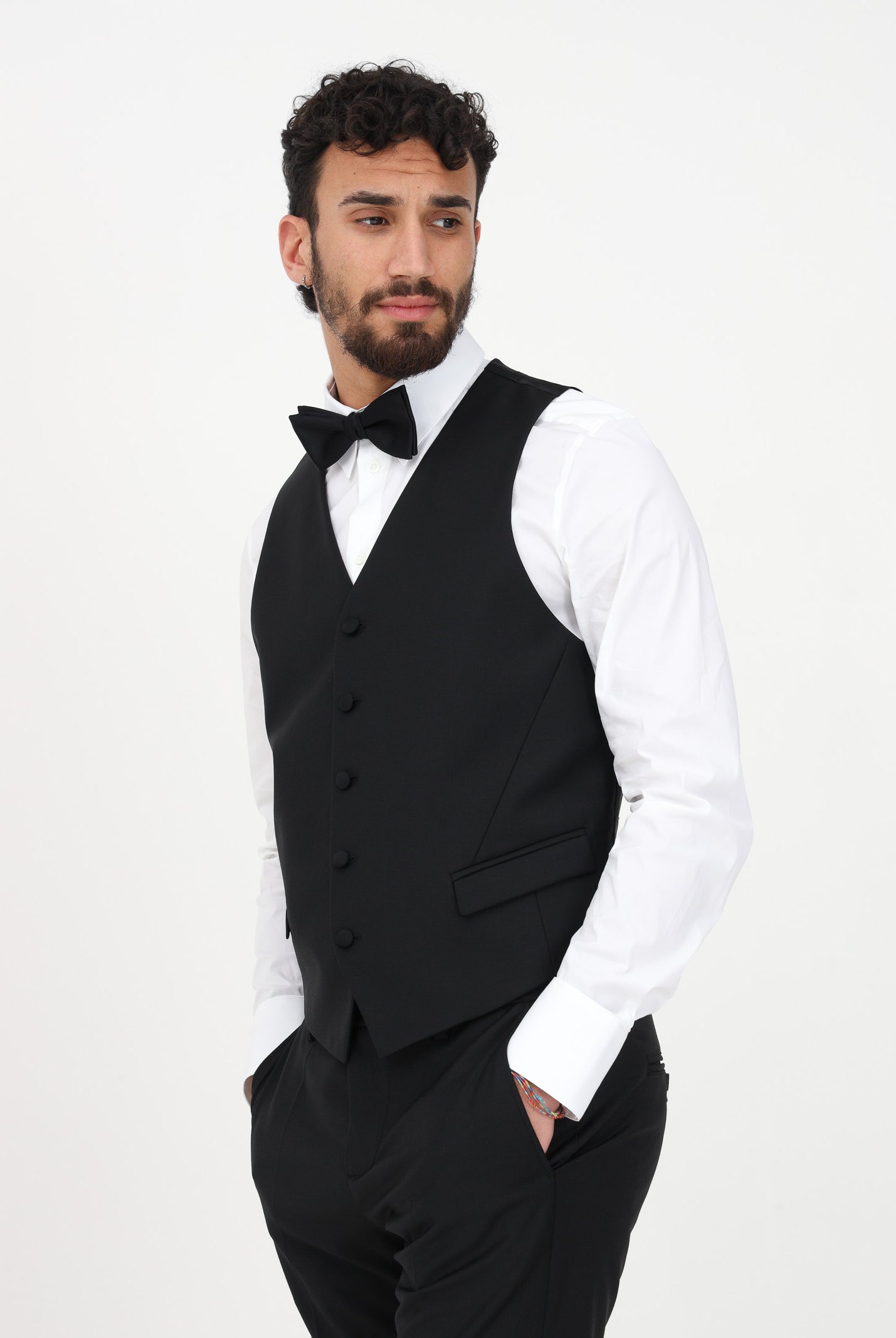 PATRIZIA PEPE Gilet nero da uomo 5S0640/A1WK K102 PATRIZIA PEPE