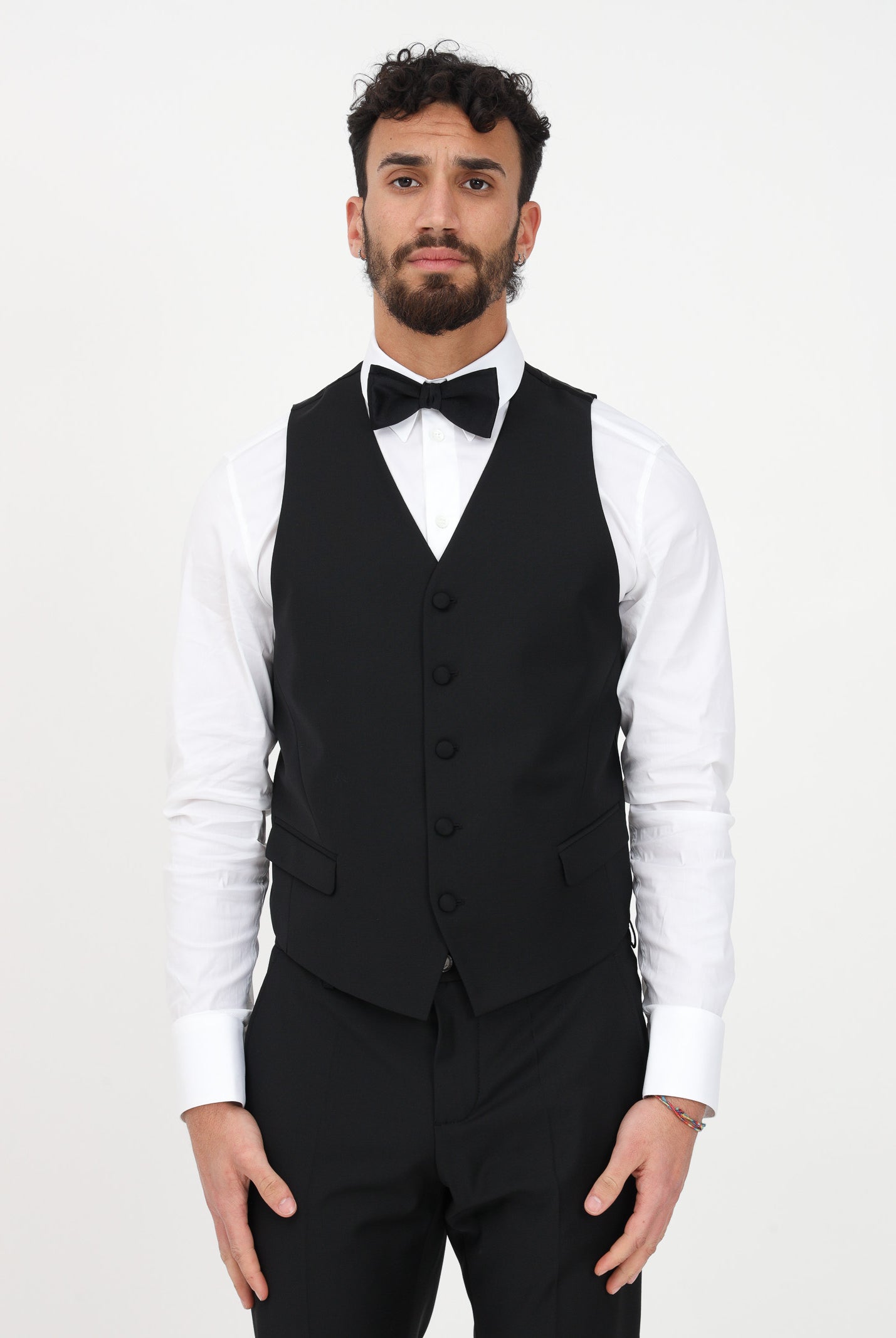 PATRIZIA PEPE Gilet nero da uomo 5S0640/A1WK K102 PATRIZIA PEPE