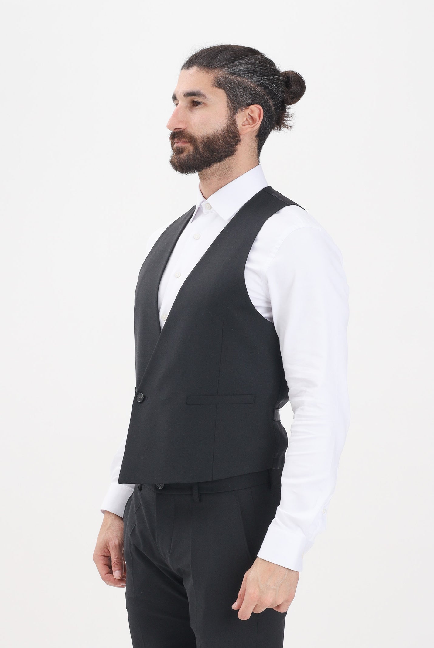 PATRIZIA PEPE Gilet nero da uomo 5S0746A590 K103 PATRIZIA PEPE