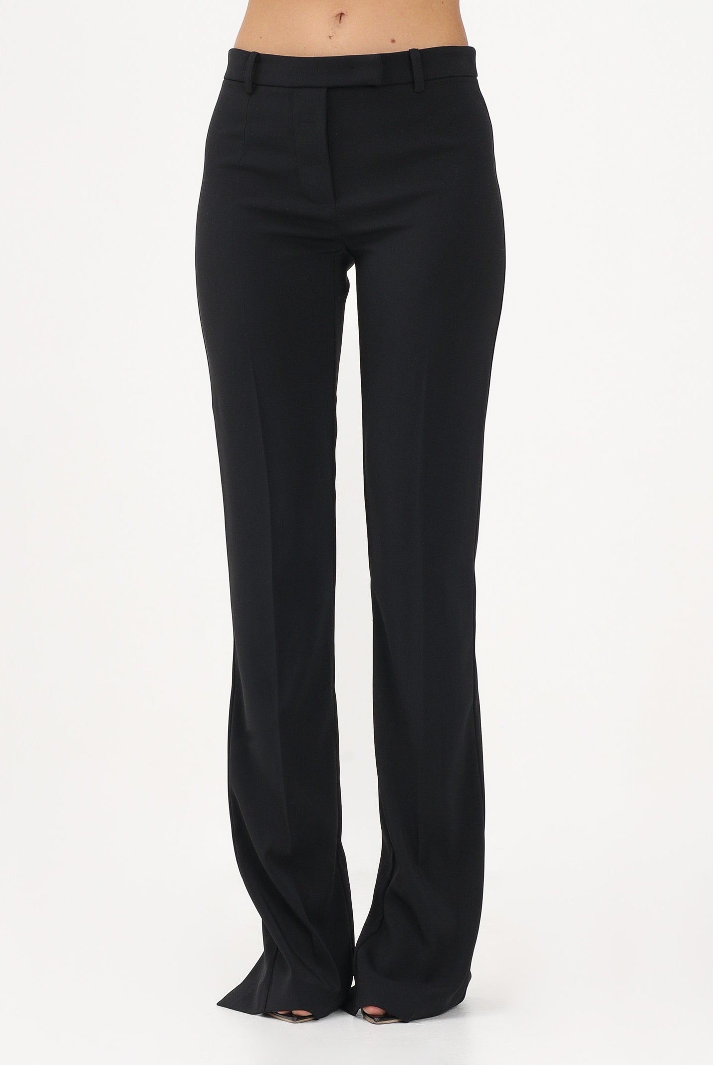PATRIZIA PEPE Pantalone elegante nero da donna in crêpe 8P0781A6F5 K103 PATRIZIA PEPE