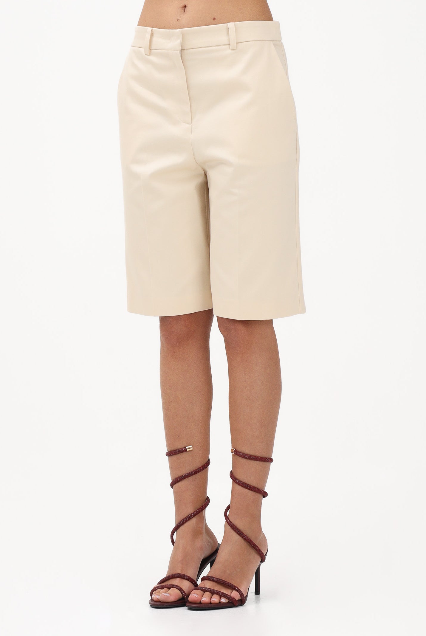 PATRIZIA PEPE Bermuda panna da donna 8P0815A689 W409 PATRIZIA PEPE
