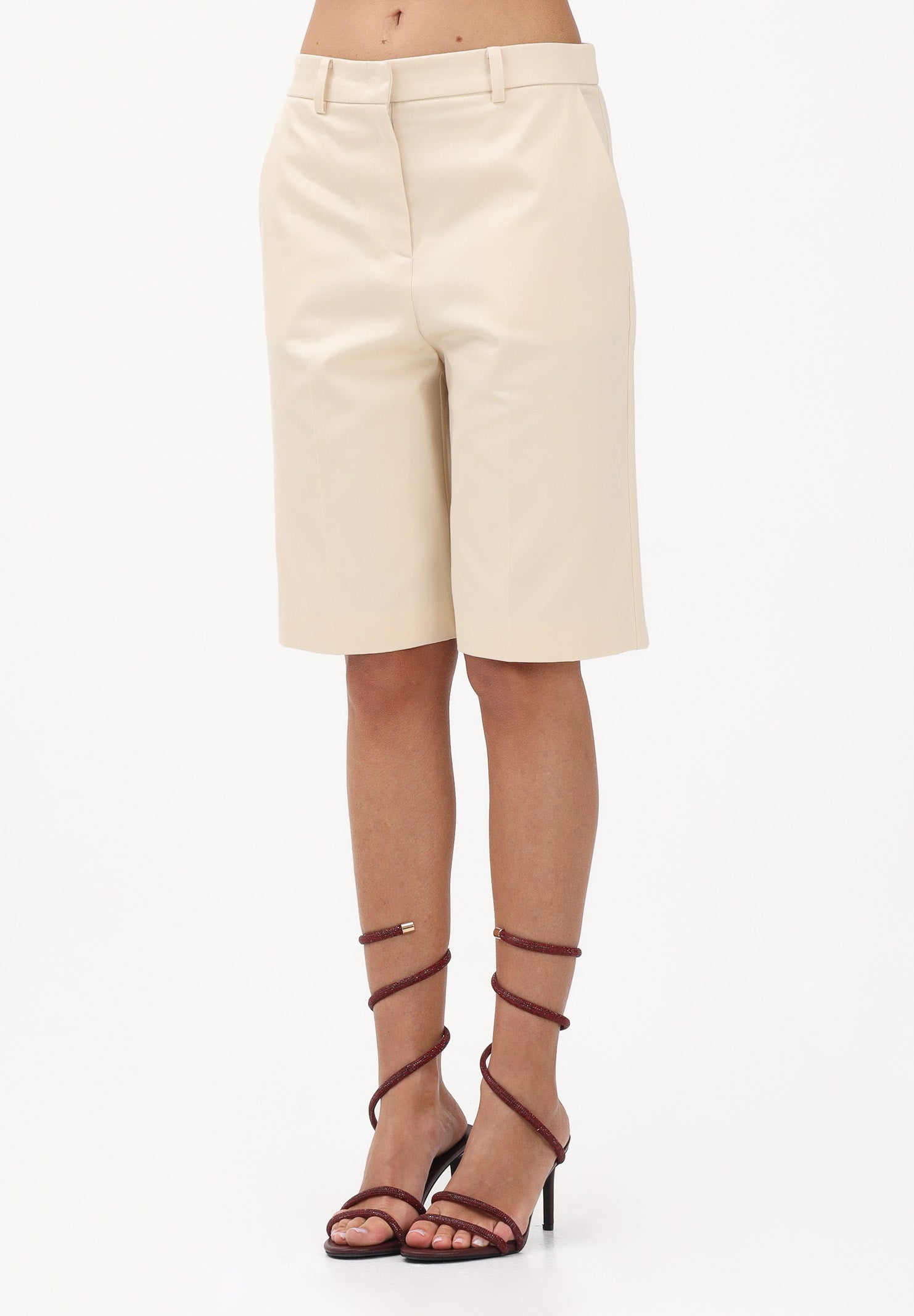 PATRIZIA PEPE Bermuda panna da donna 8P0815A689 W409 PATRIZIA PEPE