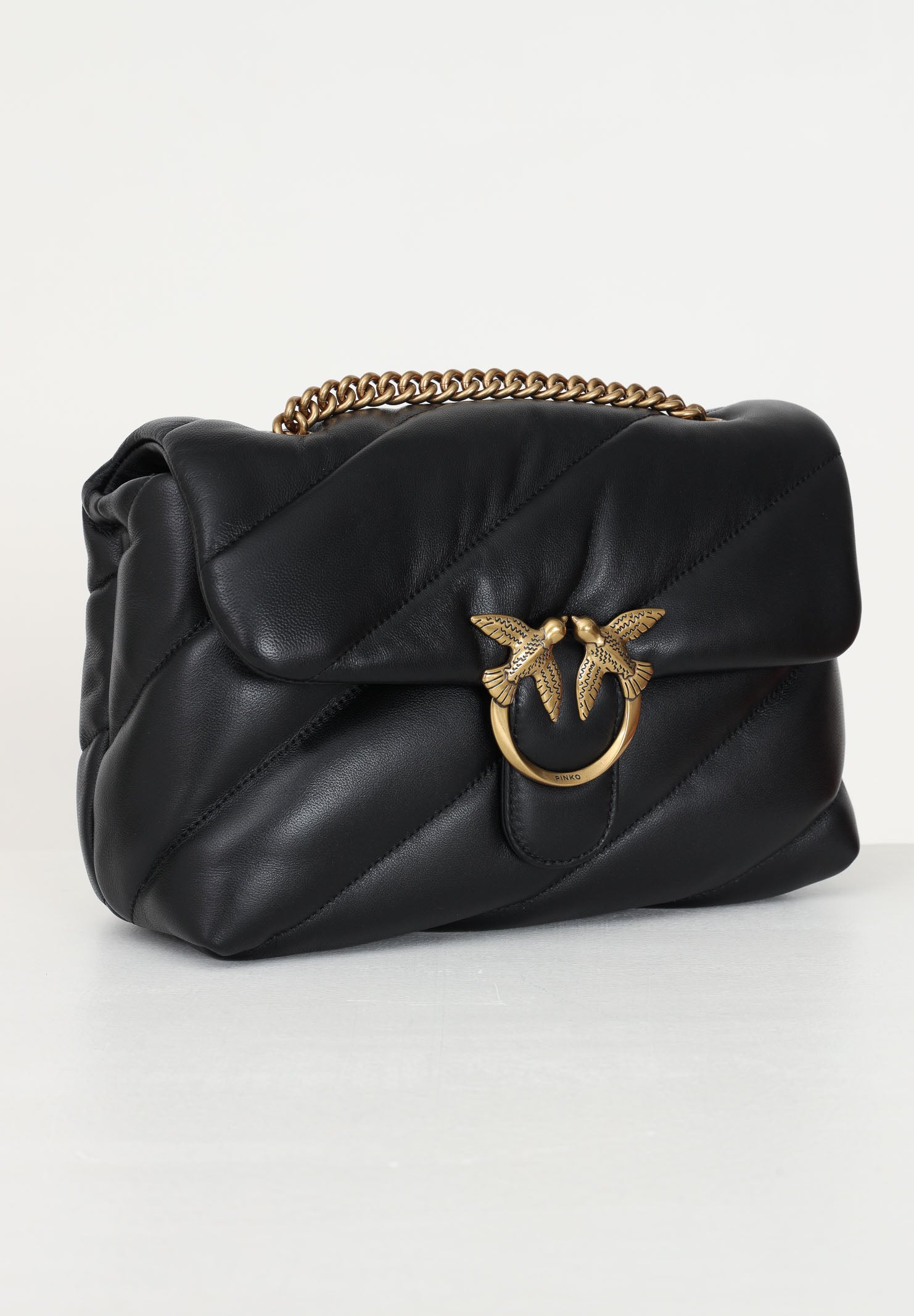 PINKO Borsa a tracolla Classic Love Bag Puff nera da donna 100038A0F2 Z99Q PINKO