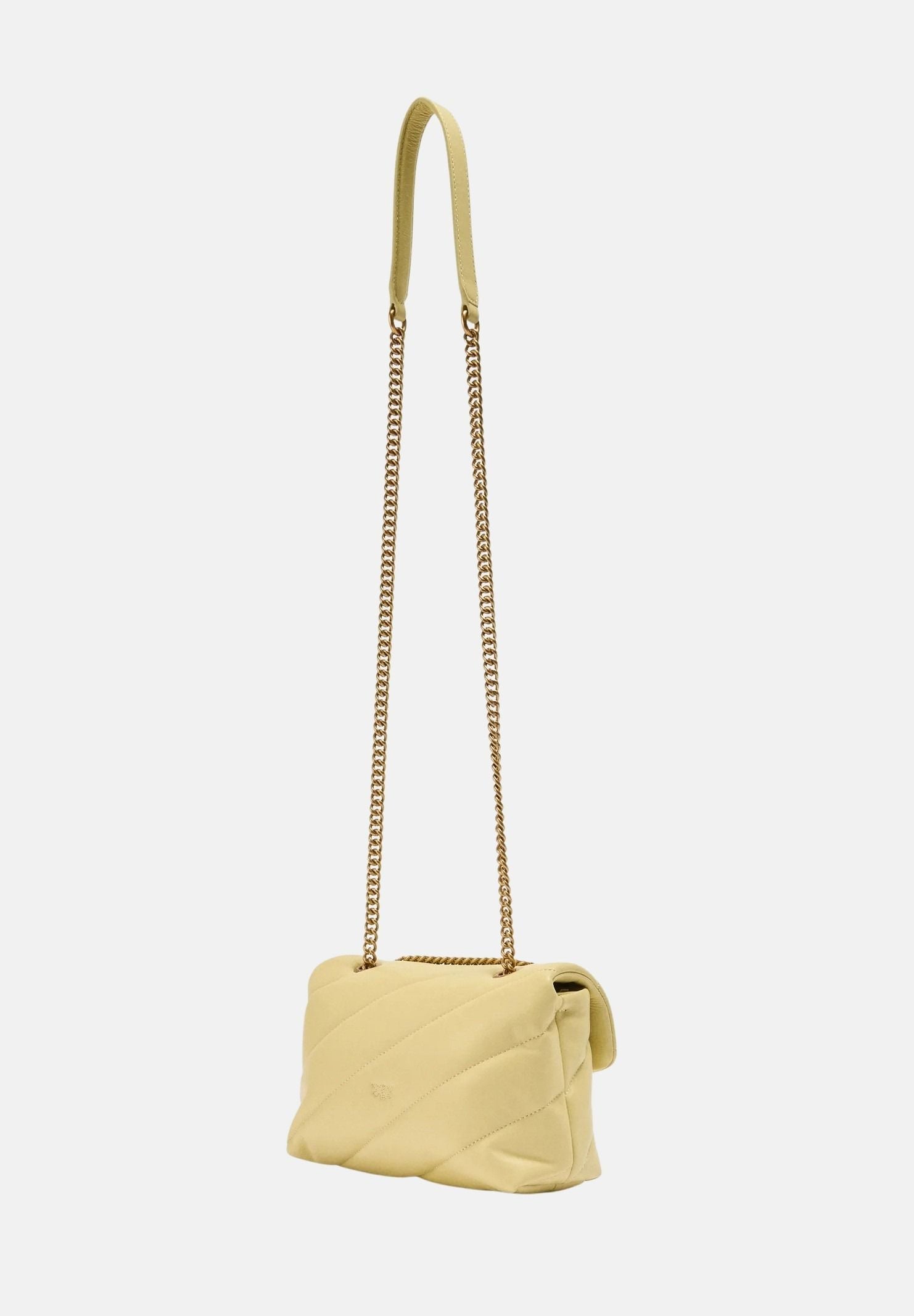 PINKO Borsa a tracolla Mini Love Bag Puff giallo vaniglia da donna 100039A0F2 C39Q PINKO