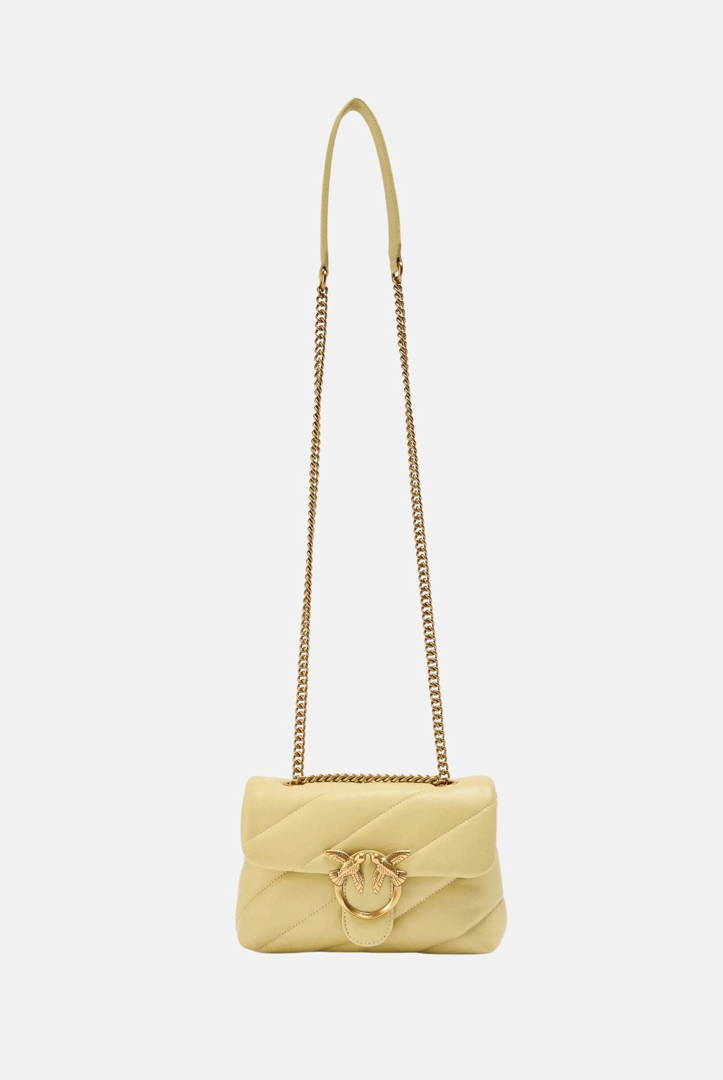 PINKO Borsa a tracolla Mini Love Bag Puff giallo vaniglia da donna 100039A0F2 C39Q PINKO