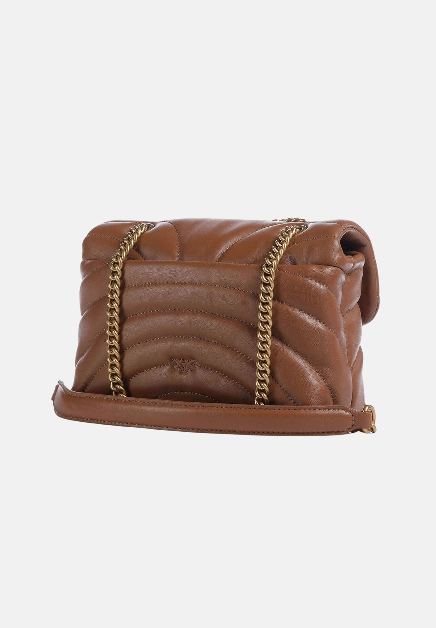 PINKO Borsa a tracolla Mini Love Bag Puff marrone da donna 100039A1EX L17Q PINKO