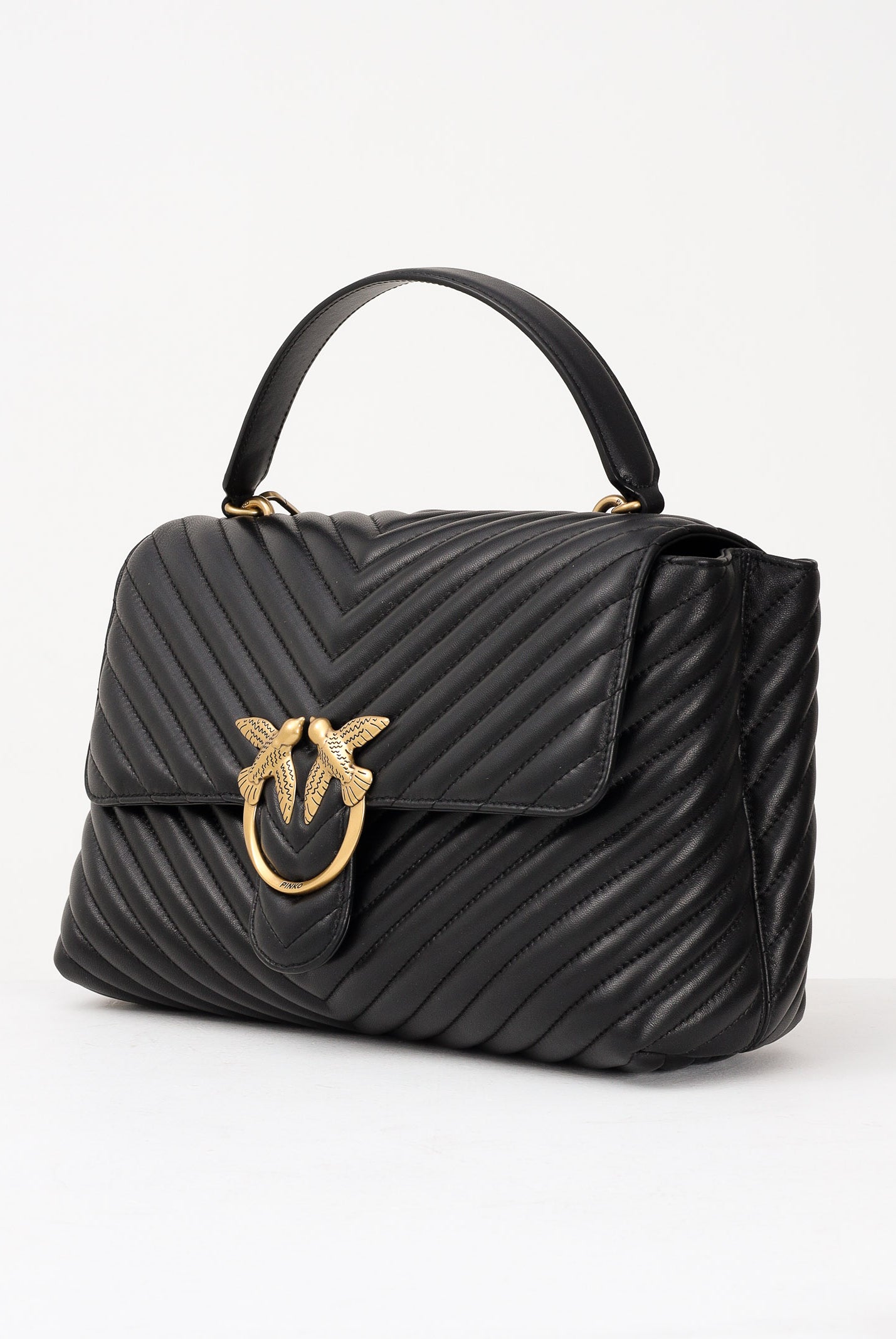 PINKO Shopper Big Love Bag Puff nera da donna 100042A0GK Z99Q PINKO