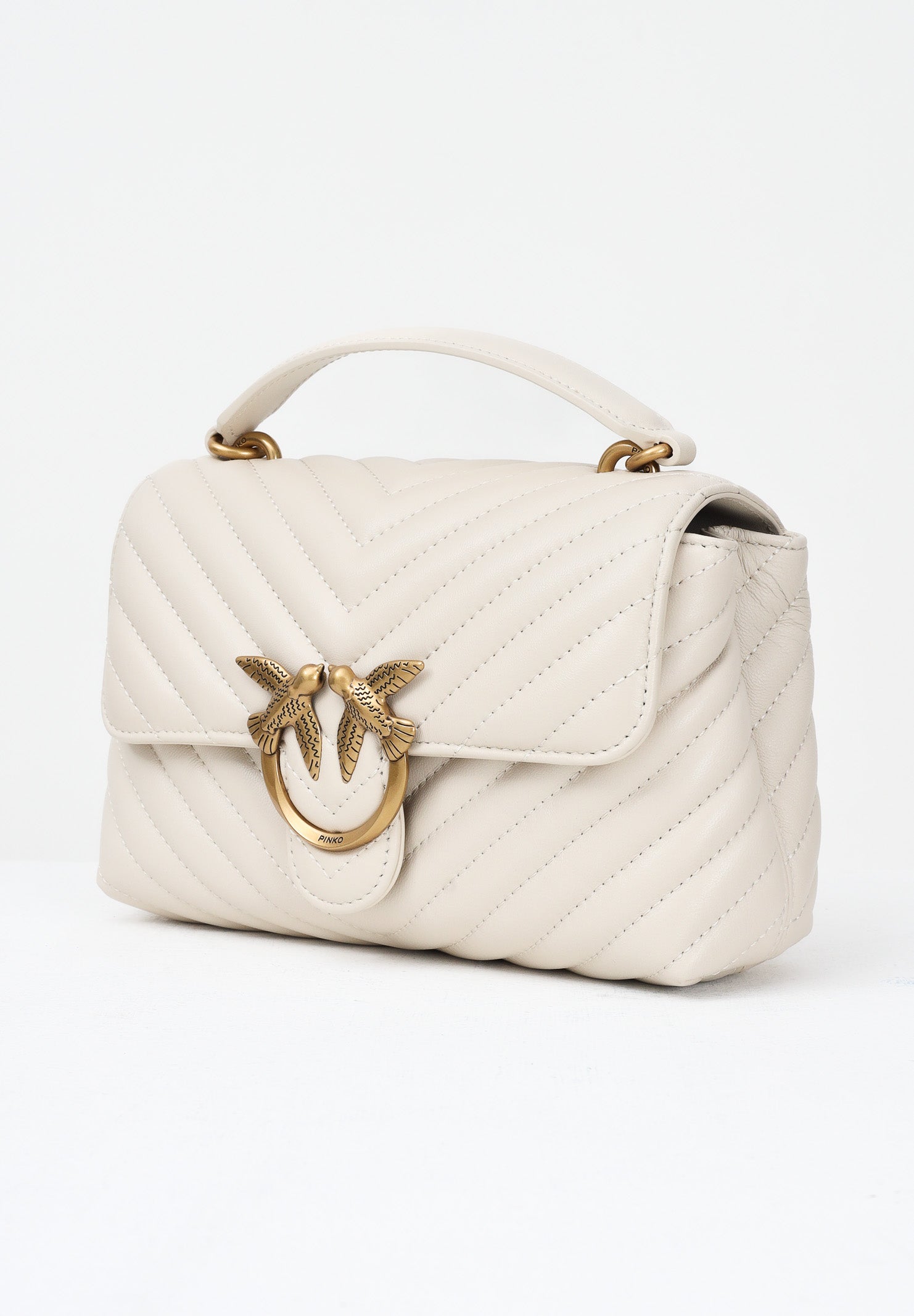 PINKO Borsa a mano Lady Love Bag Puff panna da donna 100044A0GK Z14Q PINKO
