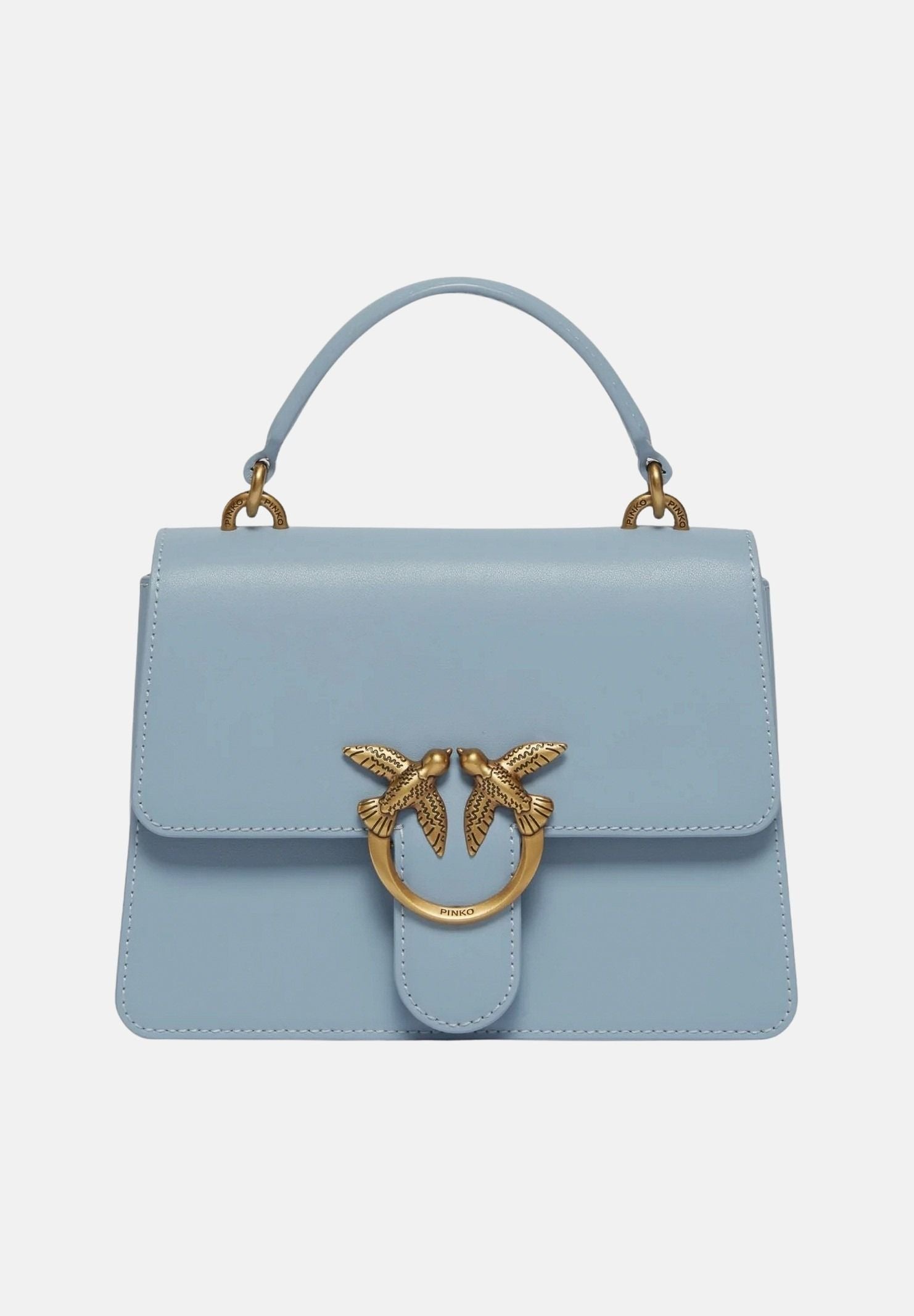 PINKO Borsa a mano Mini Love Bag One Top Handle Light celeste da donna 100071A0F1 E37Q PINKO