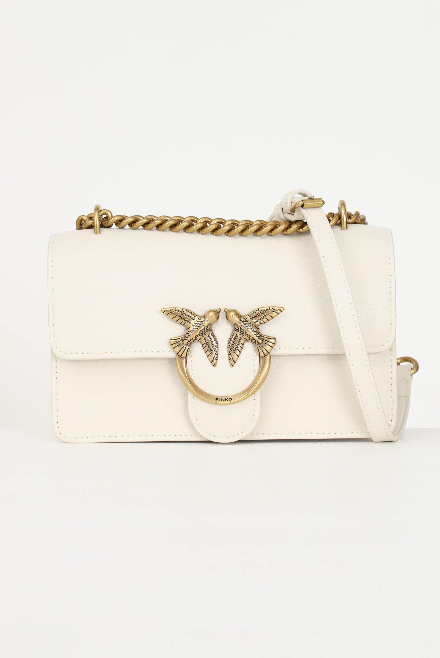 PINKO Borsa a tracolla Mini Love Bag panna da donna 100074A0F1 Z14Q PINKO