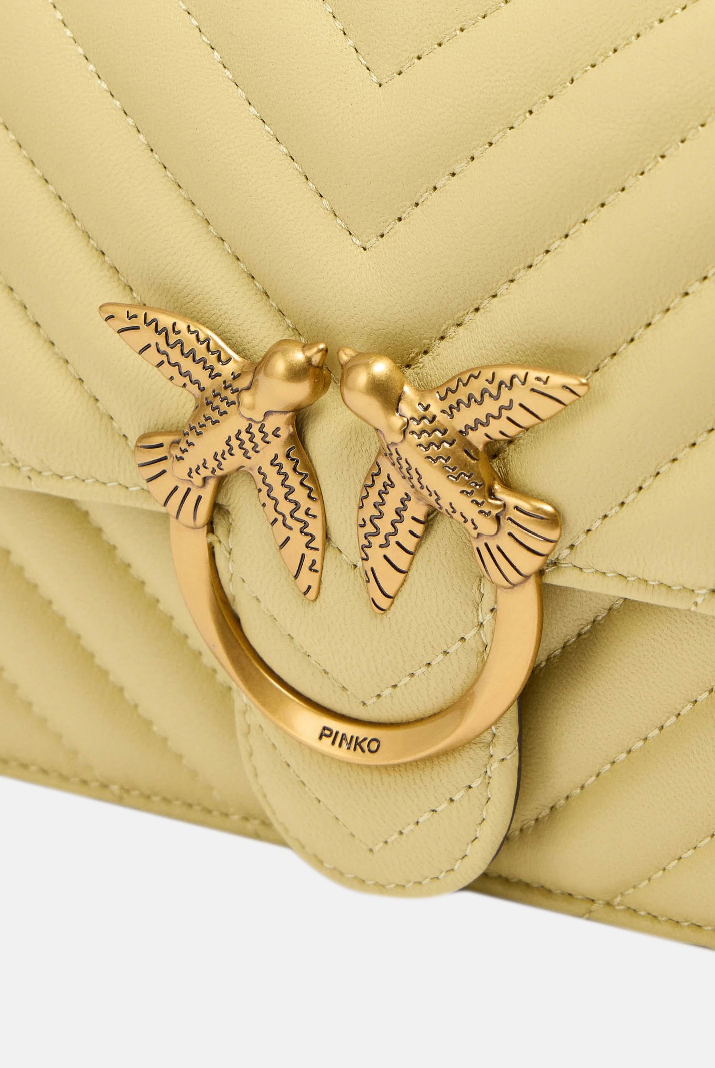PINKO Borsa a tracolla Mini Love Bag One giallo vaniglia da donna 100074A0GK C39Q PINKO