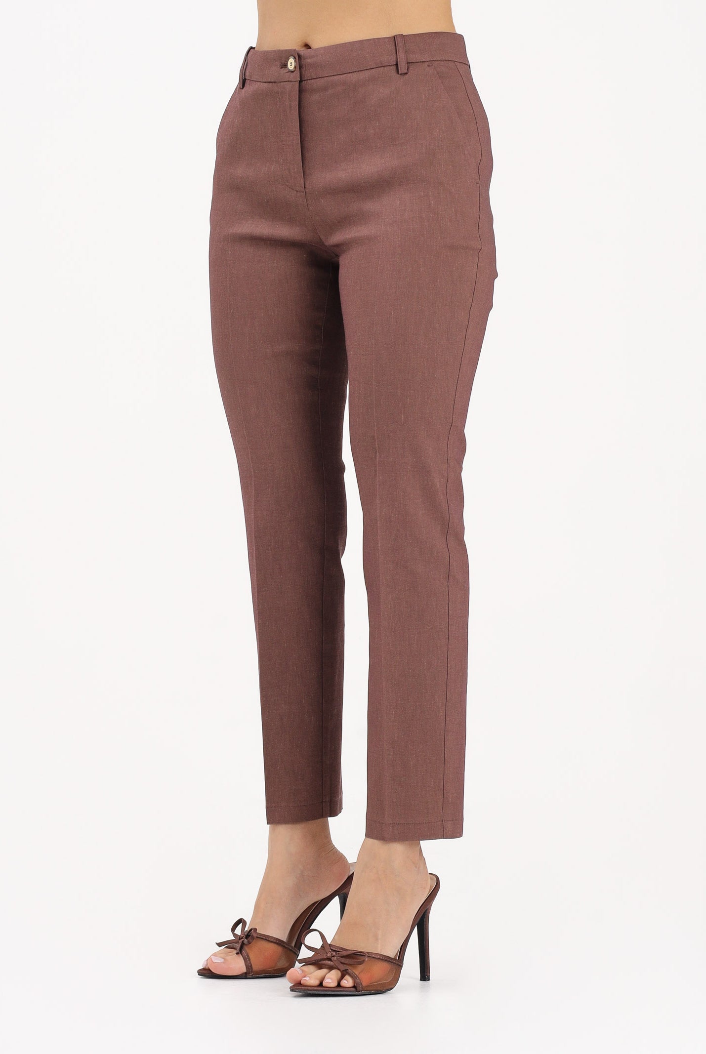 PINKO Pantalone elegante marrone da donna 100155A34I L78 PINKO