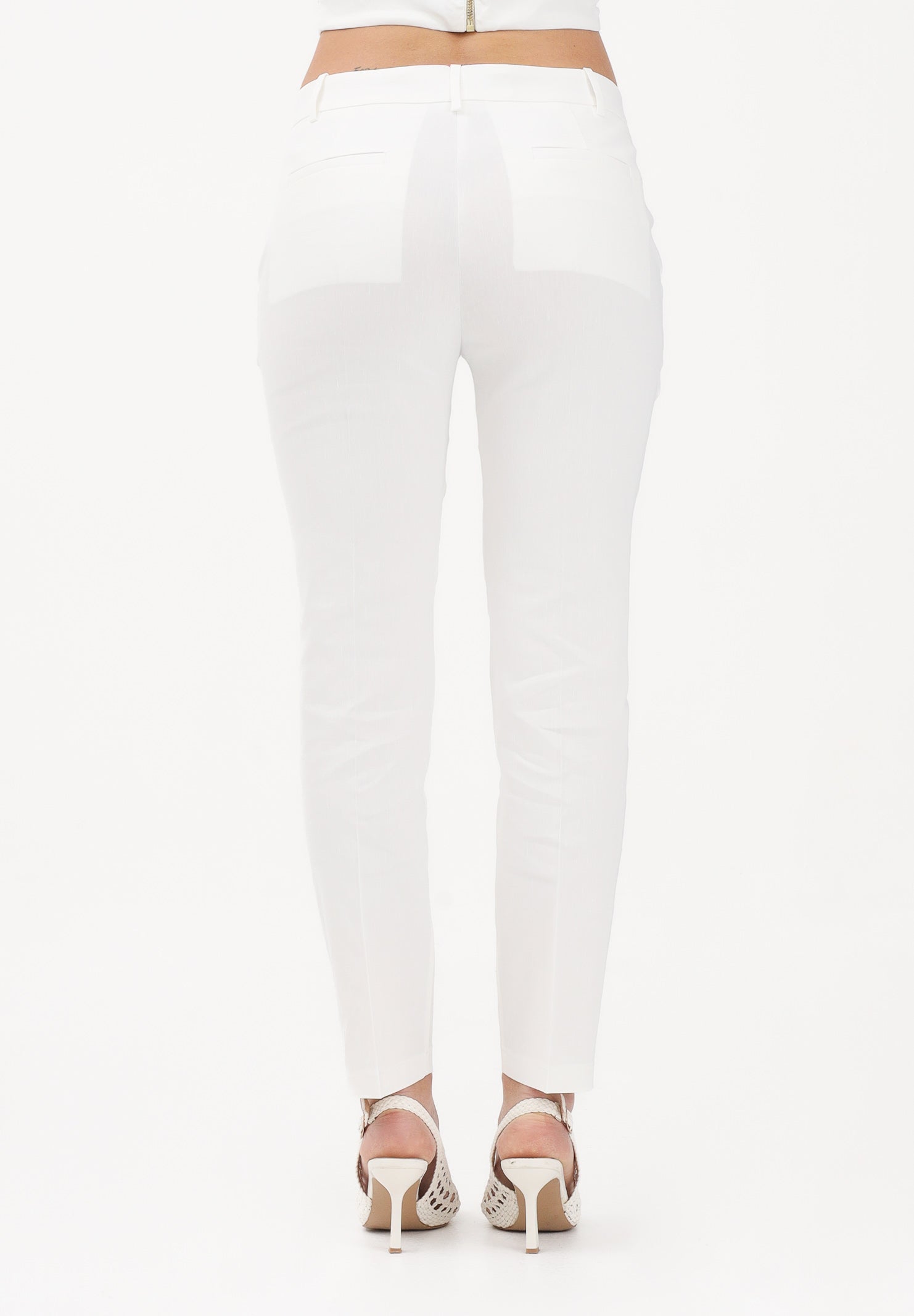 PINKO Pantalone elegante bianco da donna 100155A34I Z05 PINKO