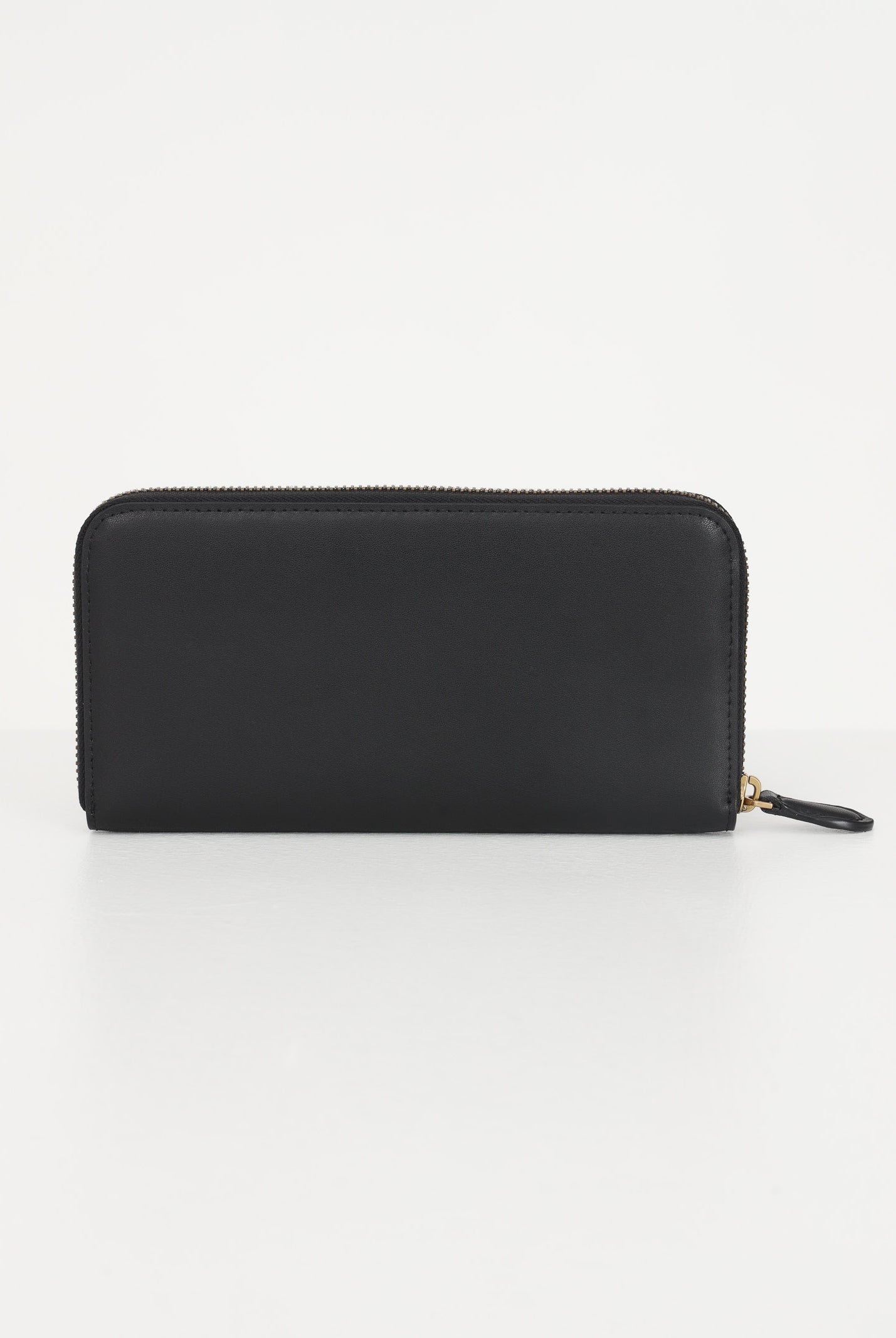 PINKO Portafogli zip-around in morbida pelle mano seta nero da donna 100250A0F1 Z99Q PINKO