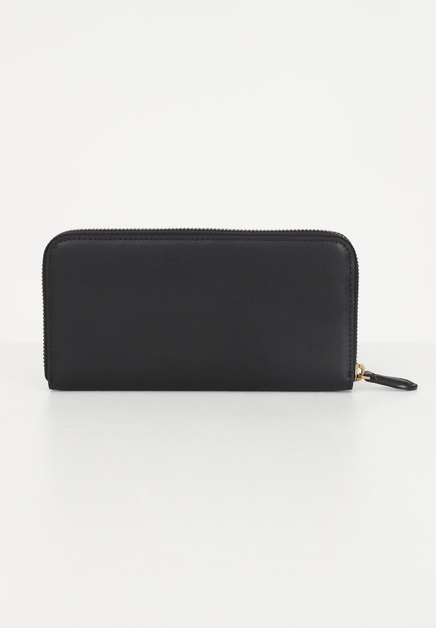 PINKO Portafogli zip-around in morbida pelle mano seta nero da donna 100250A0F1 Z99Q PINKO