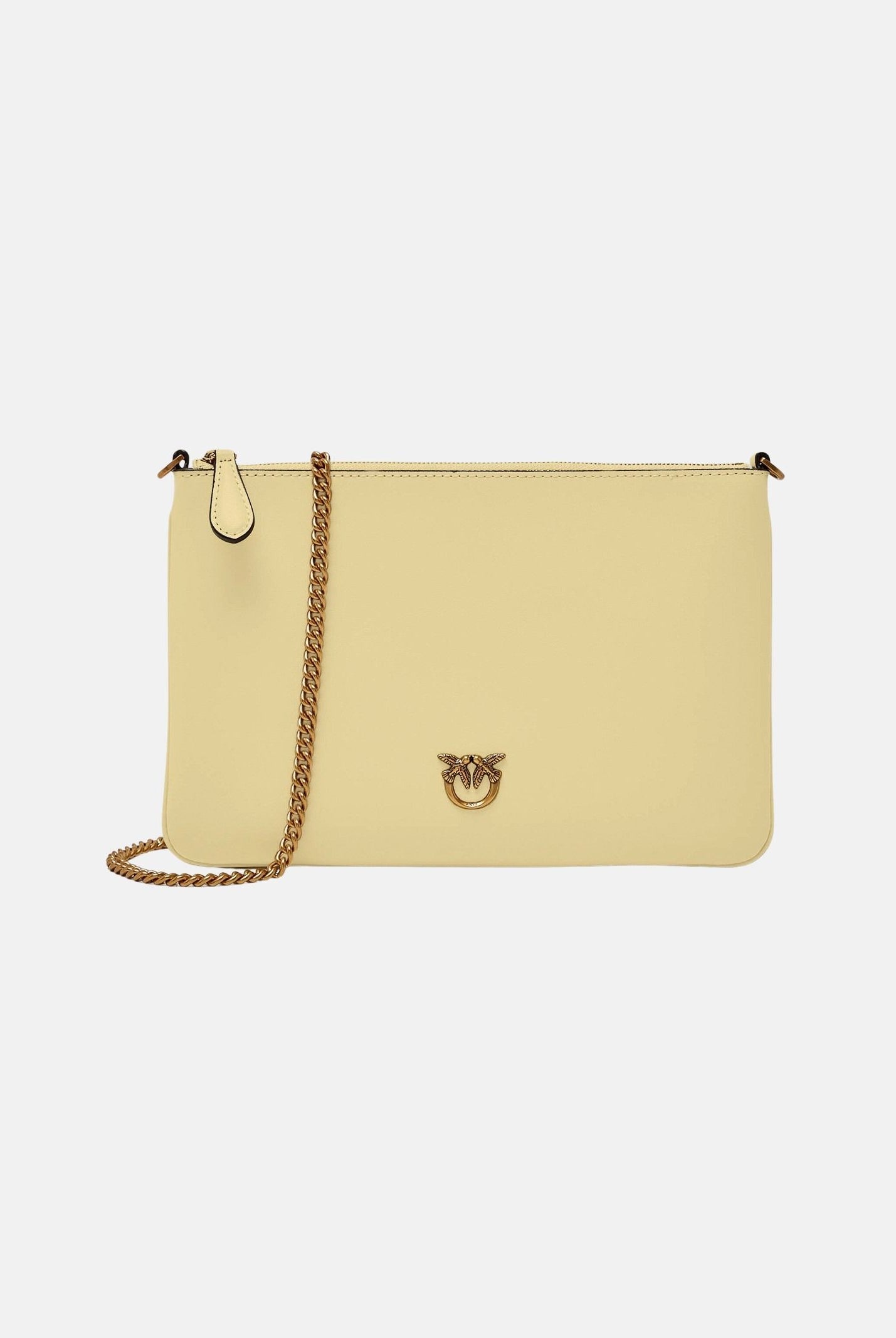 PINKO Pochette Classic Flat Love Bag Simply giallo vaniglia da donna 100455A0F1 C39Q PINKO