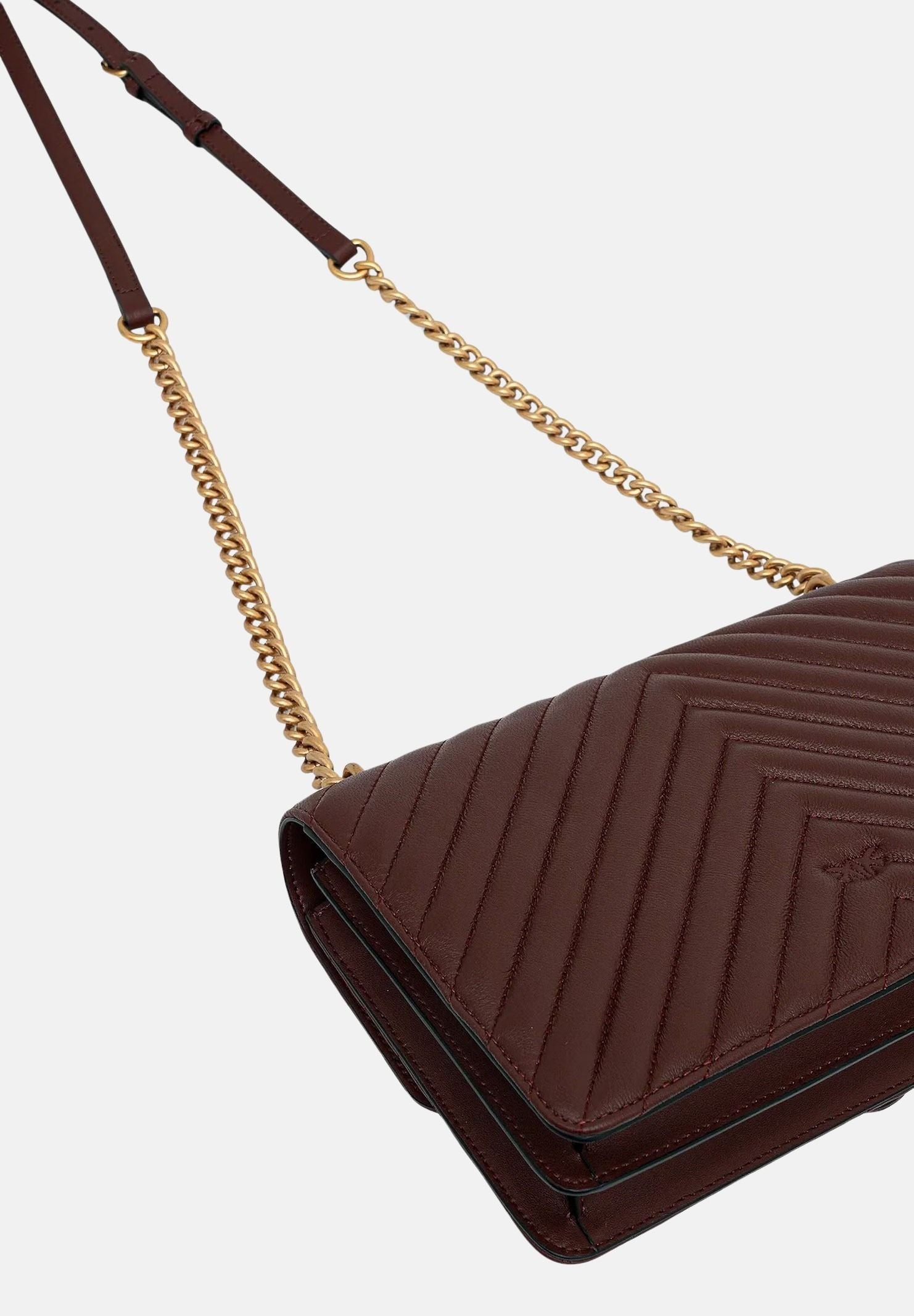 PINKO Borsa a tracolla Classic Love Bag One burgundy da donna 100941A0GK R49Q PINKO