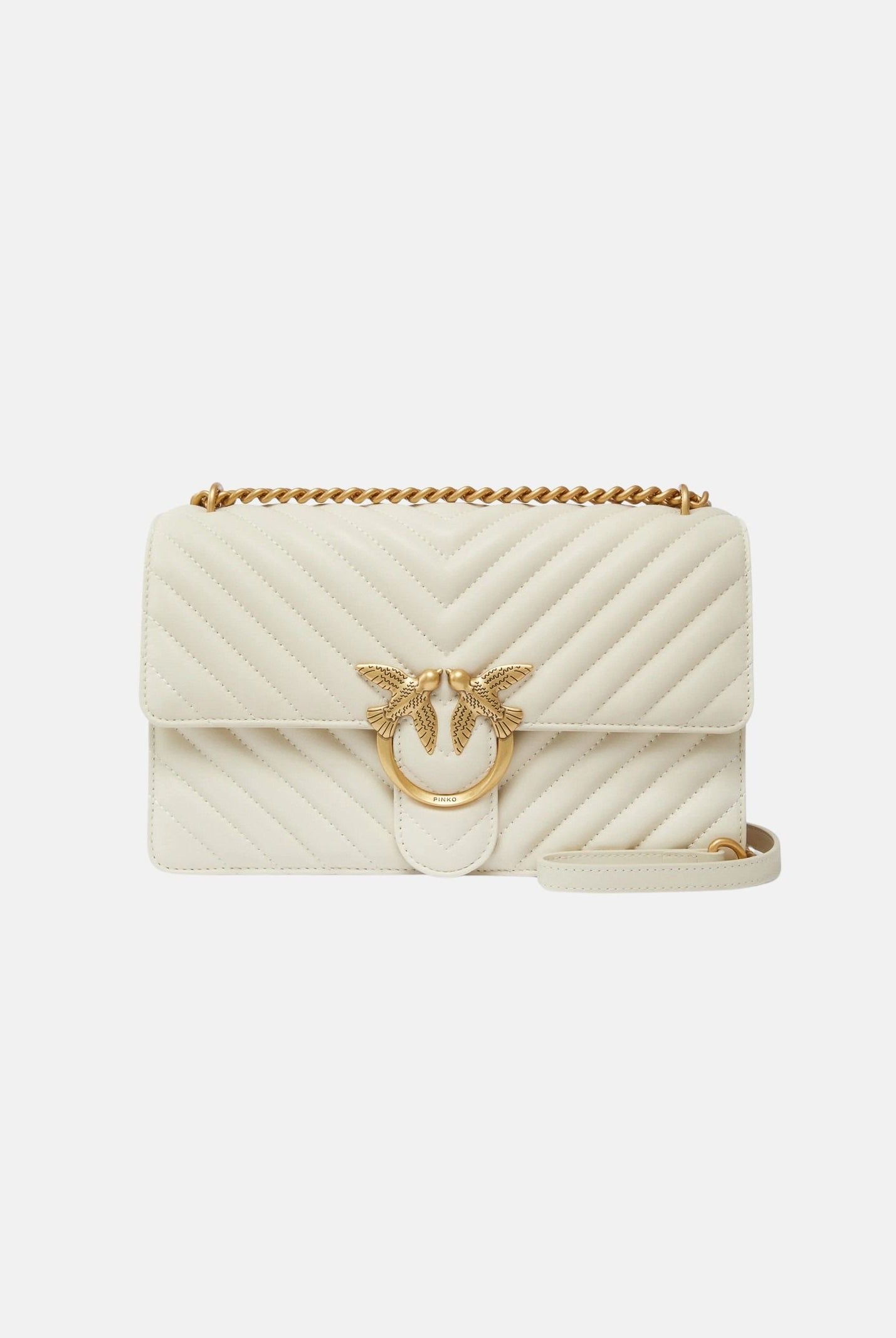 PINKO Borsa a tracolla Classic Love Bag One panna da donna 100941A0GK Z14Q PINKO