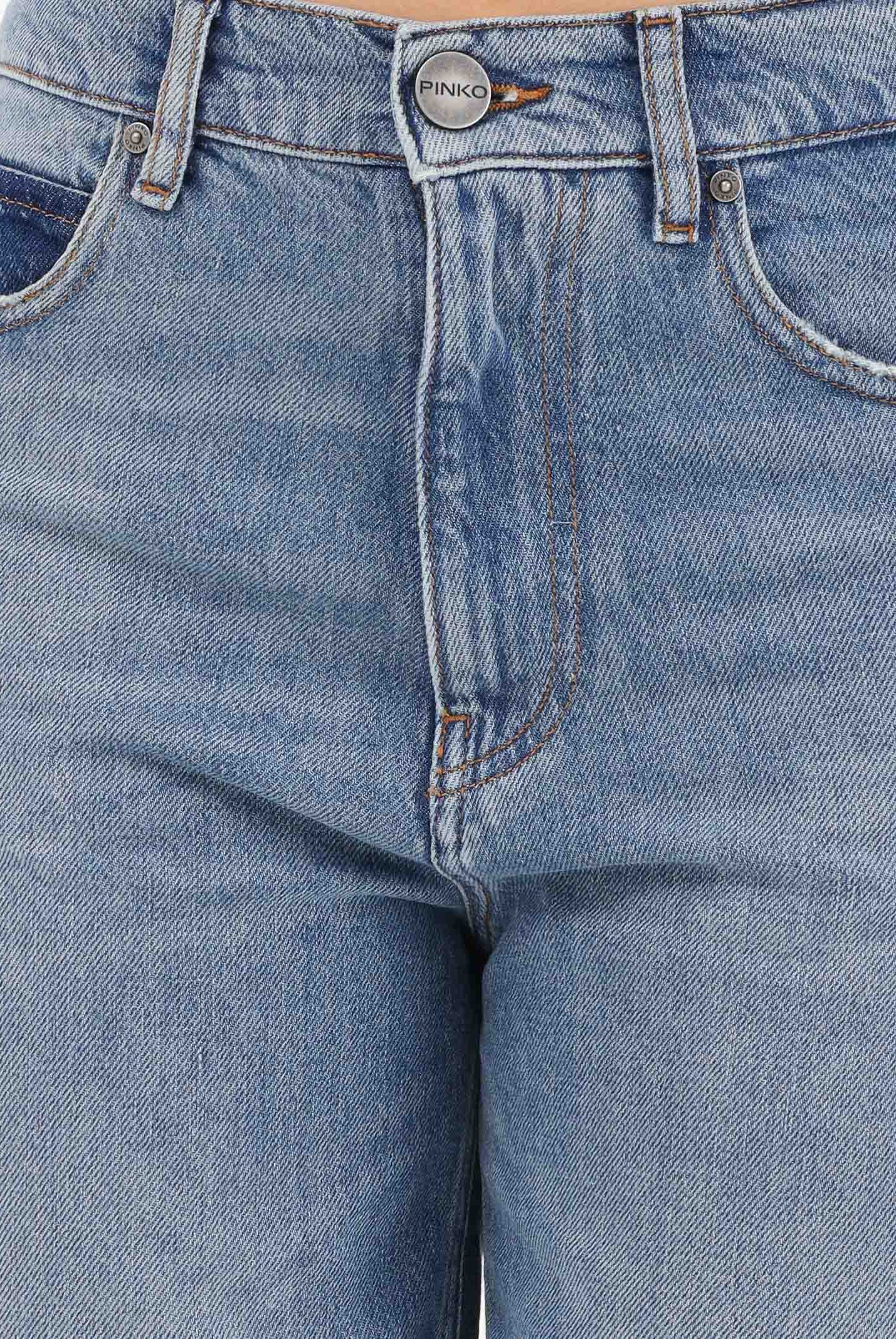 PINKO Jeans balloon fit in denim medio da donna 103857A341 PJF PINKO