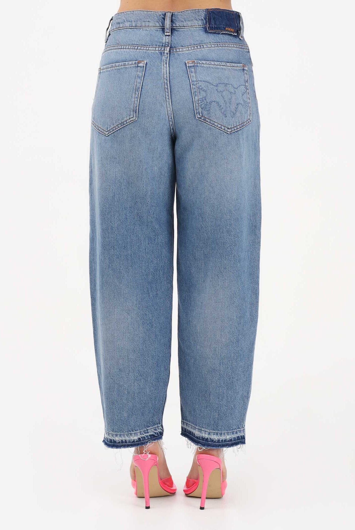 PINKO Jeans balloon fit in denim medio da donna 103857A341 PJF PINKO