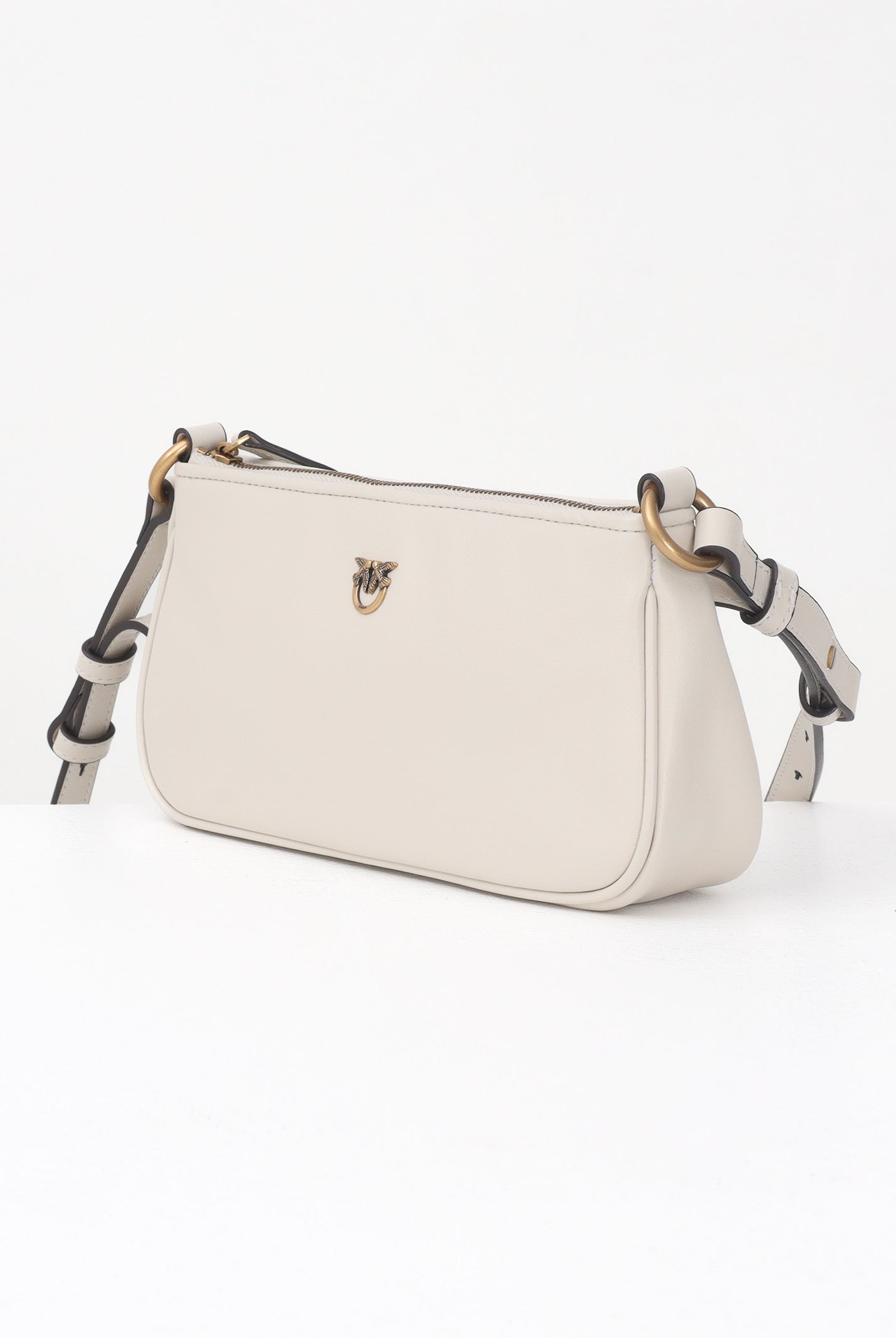 PINKO Borsa a spalla MINI HALF MOON panna da donna 105069A0QO Z14Q PINKO
