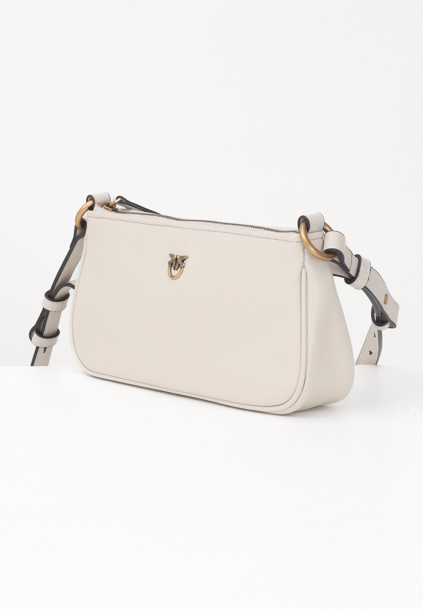 PINKO Borsa a spalla MINI HALF MOON panna da donna 105069A0QO Z14Q PINKO