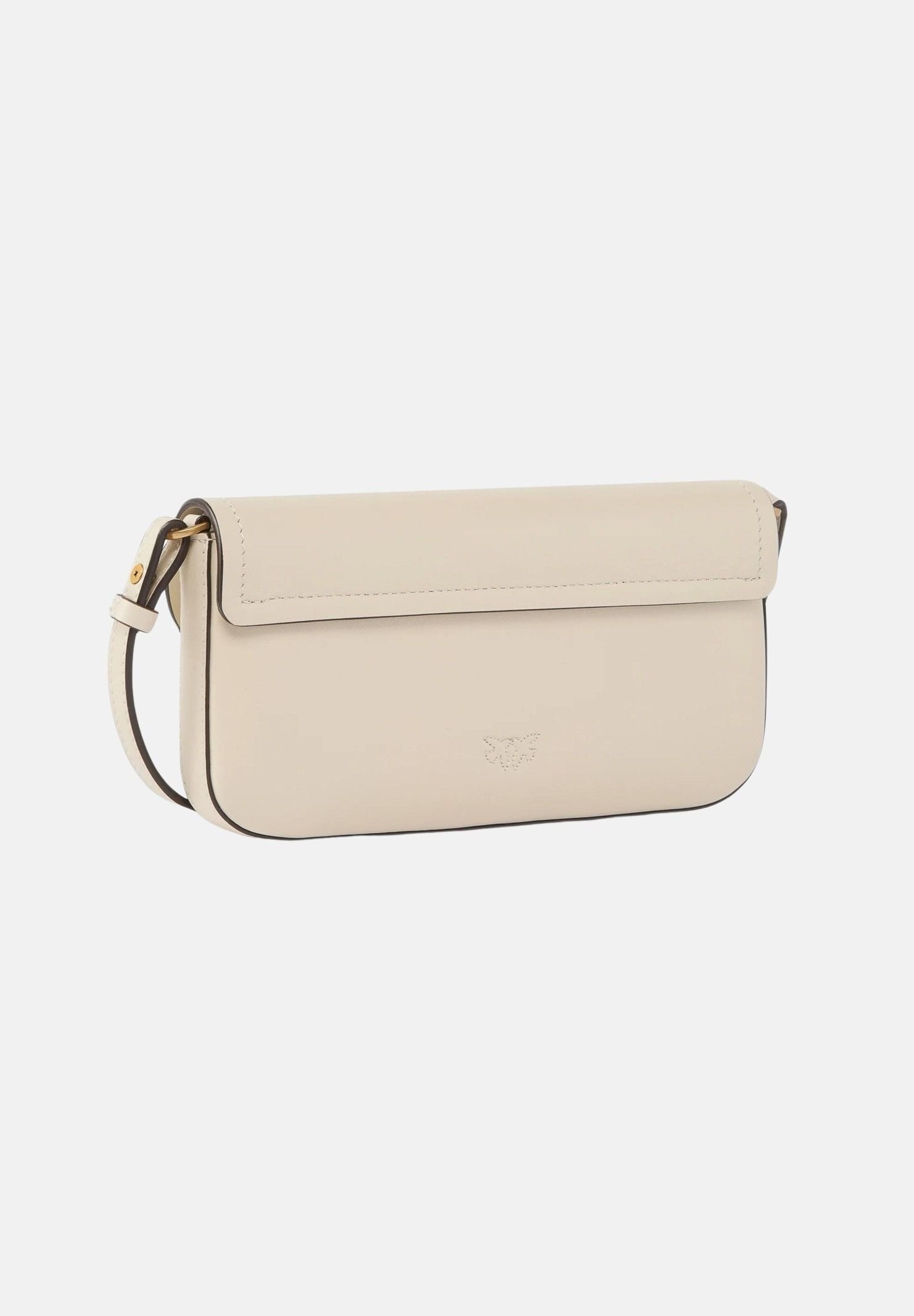 PINKO Borsa a spalla Saddle Flat beige da donna 105349A1ZX Z14Q PINKO