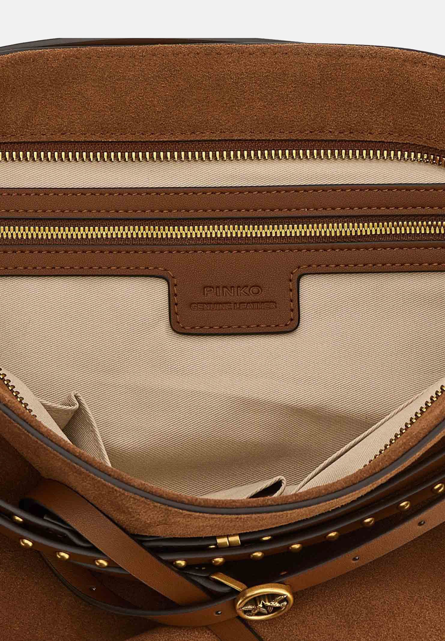 PINKO Shopper Belt Bag Big marrone da donna 105903A0F6 L17Q PINKO