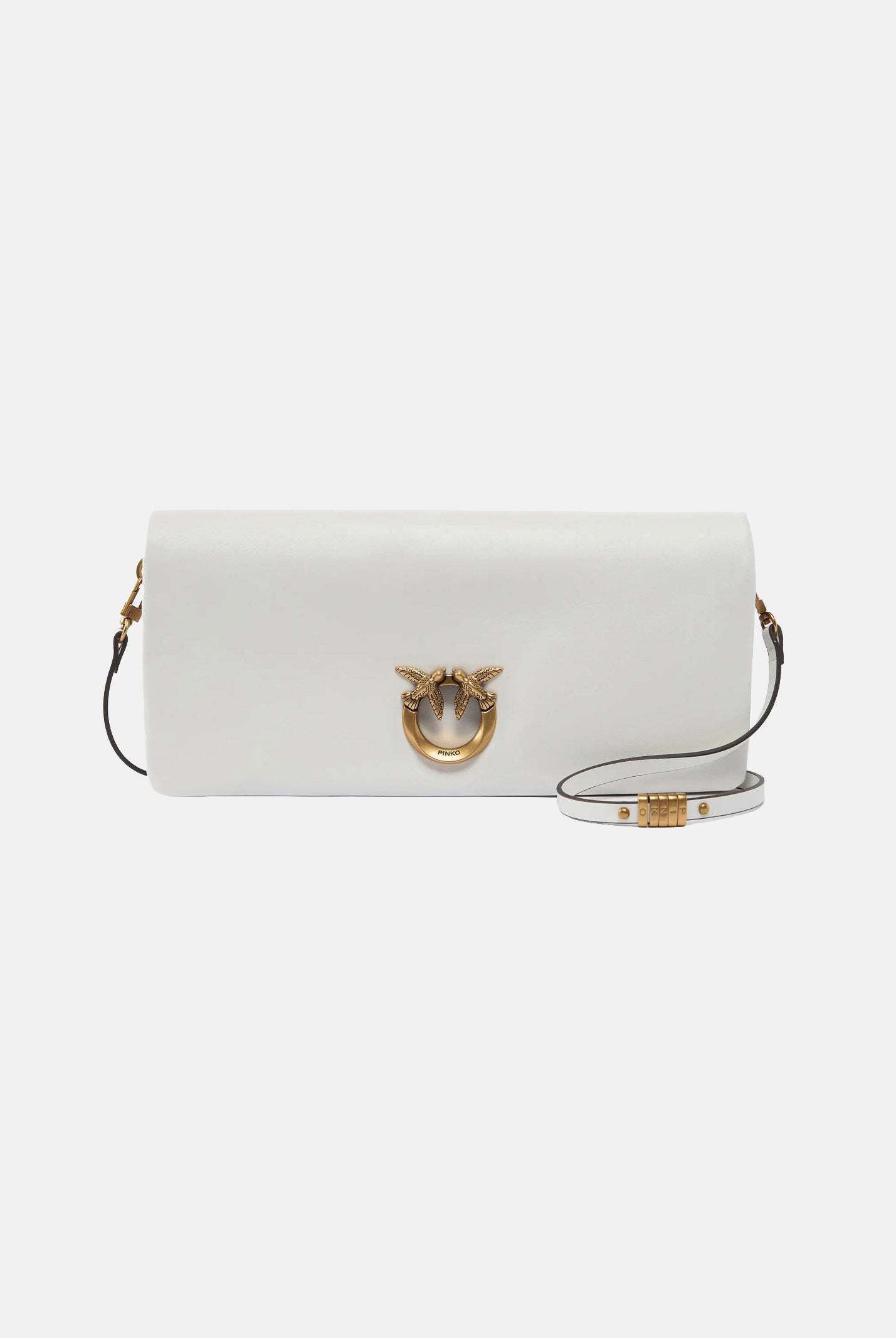 PINKO Pochette Love Bag Click Soft Horizontal bianca da donna 106022A0QO Z15Q PINKO