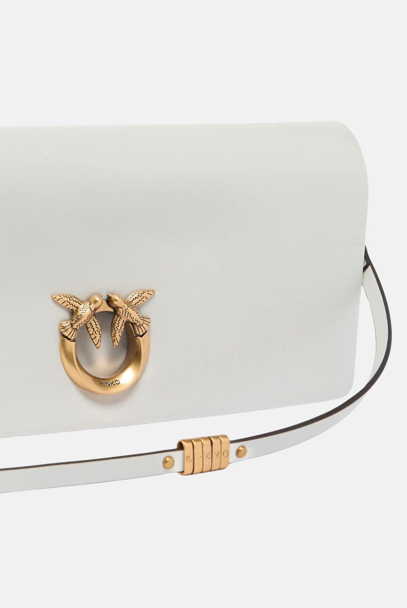 PINKO Pochette Love Bag Click Soft Horizontal bianca da donna 106022A0QO Z15Q PINKO