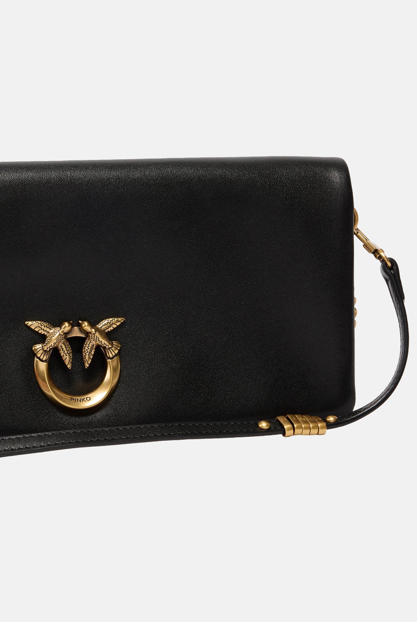 PINKO Pochette Love Bag Click Soft Horizontal nera da donna 106022A0QO Z99Q PINKO