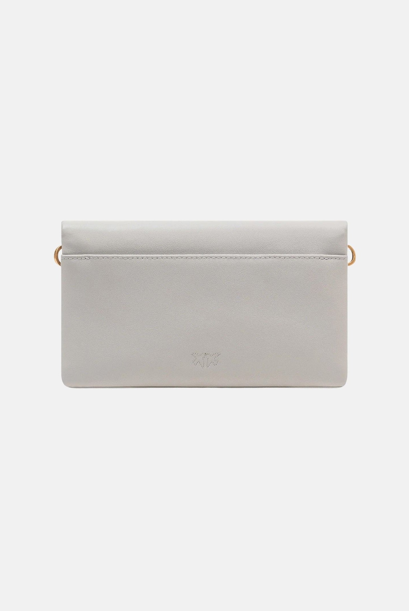 PINKO Pochette Love Bag Click Soft Horizontal Mini grigio perla da donna 106023A0QO K32Q PINKO