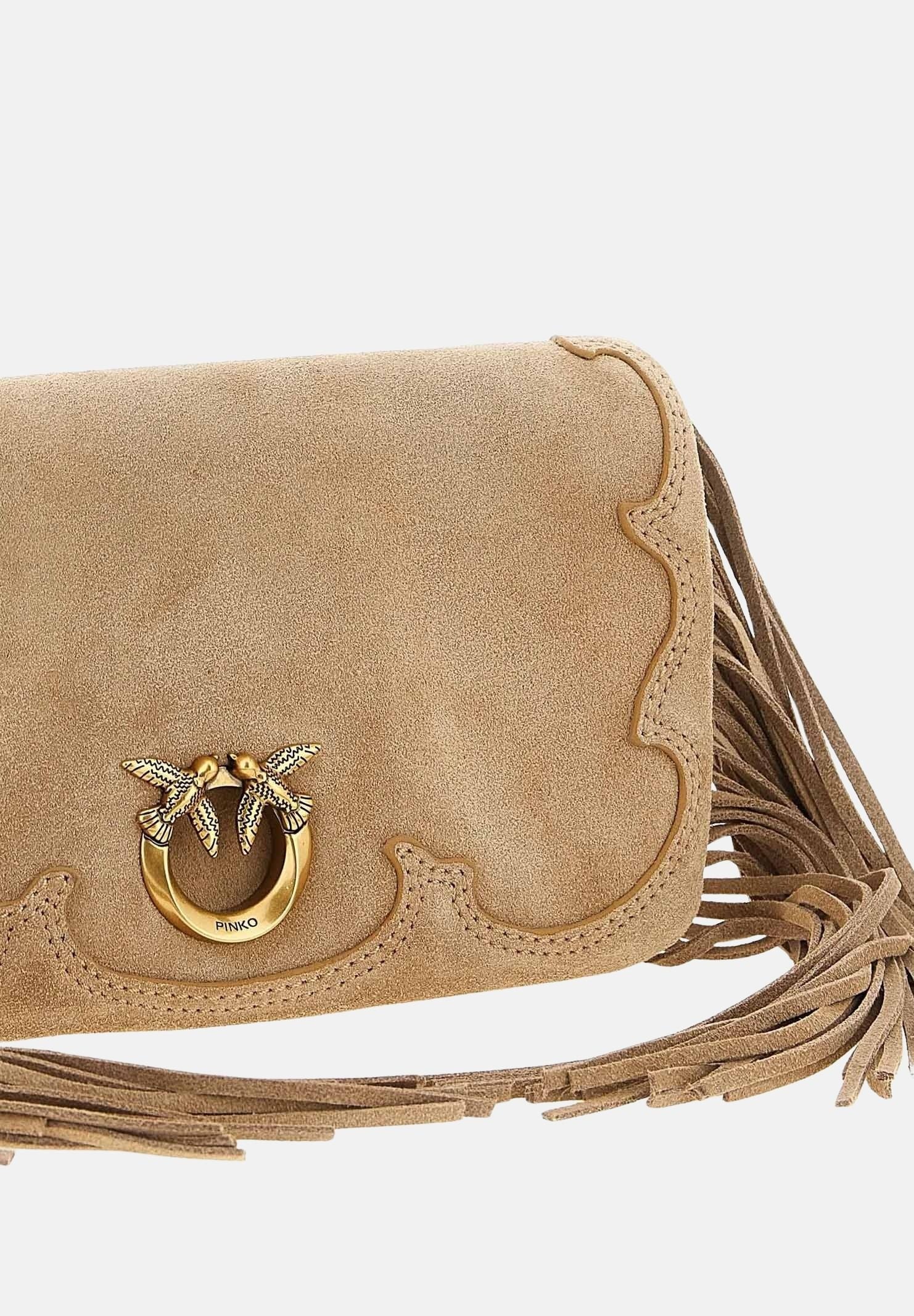 PINKO Pochette Love Bag Click Soft Horizontal Mini beige da donna 106023A39A L08Q PINKO