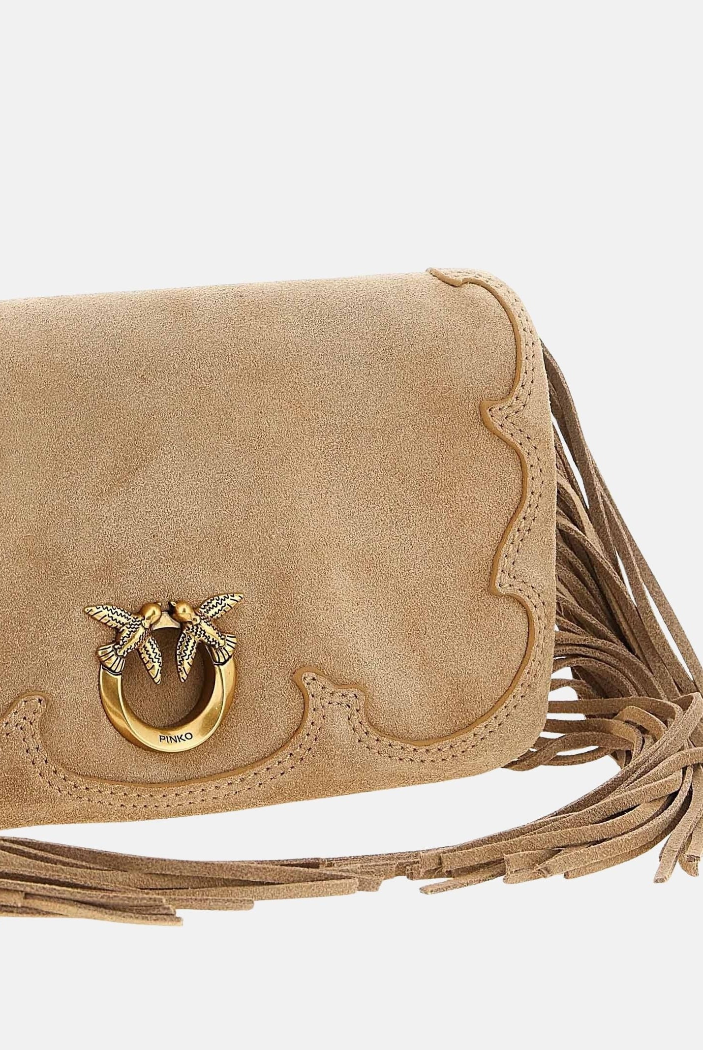 PINKO Pochette Love Bag Click Soft Horizontal Mini beige da donna 106023A39A L08Q PINKO
