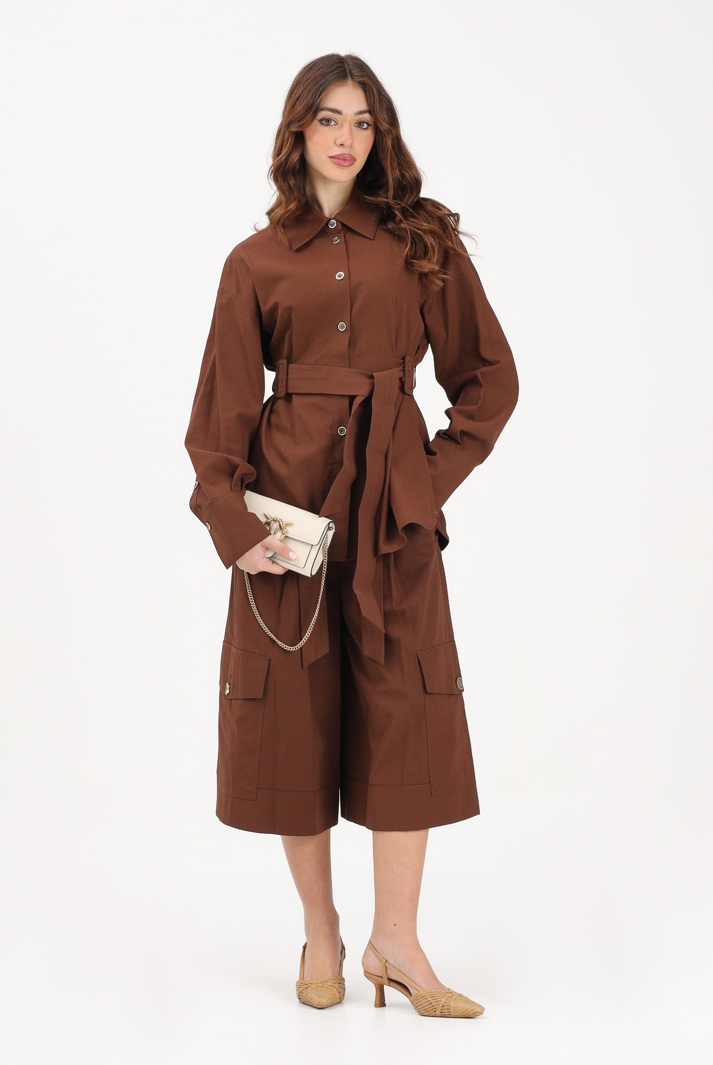 PINKO Bermuda PATRICIA marrone da donna 106152A2ER L78 PINKO