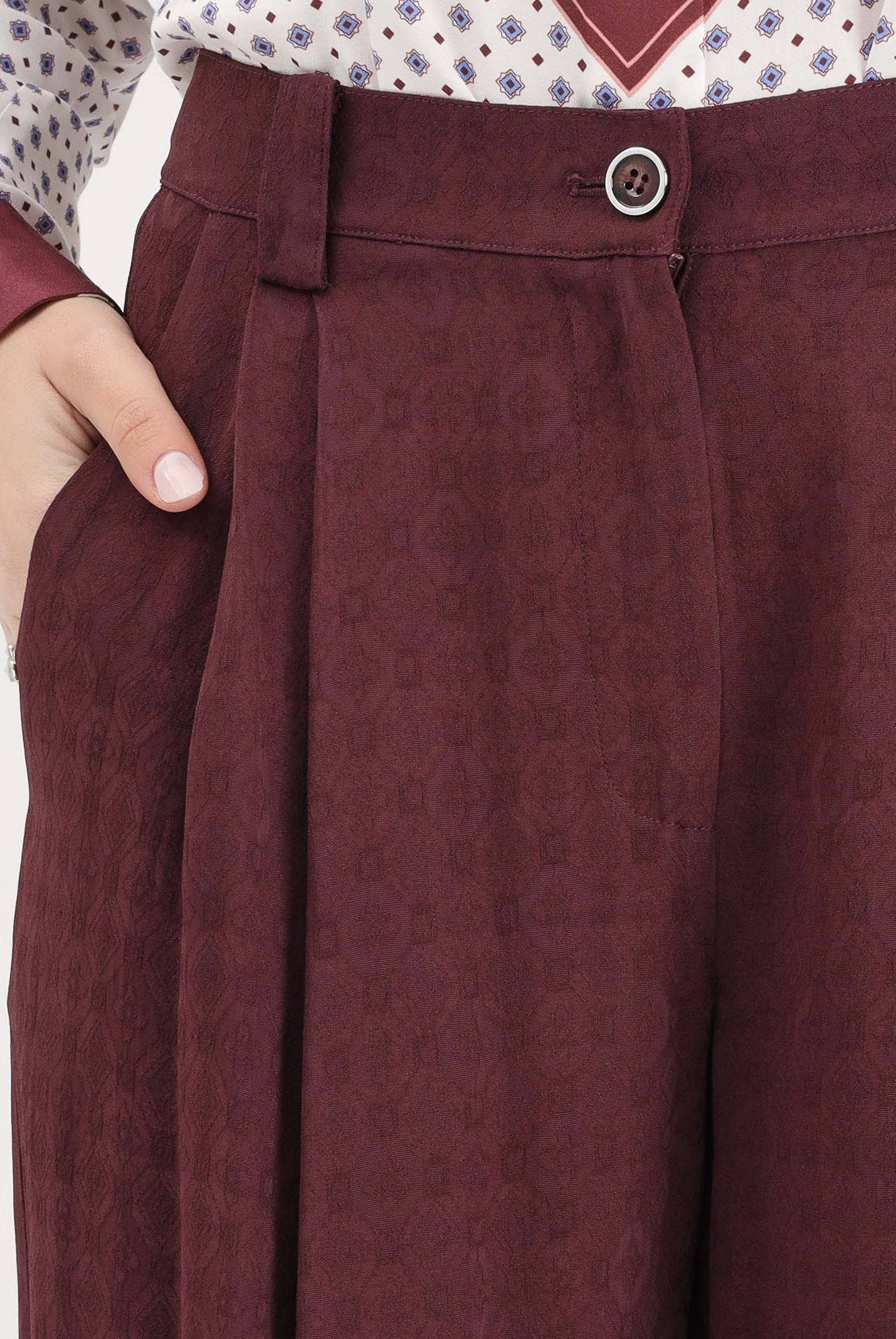 PINKO Pantalone elegante RUTH bordeaux da donna 106203A33H RR7 PINKO